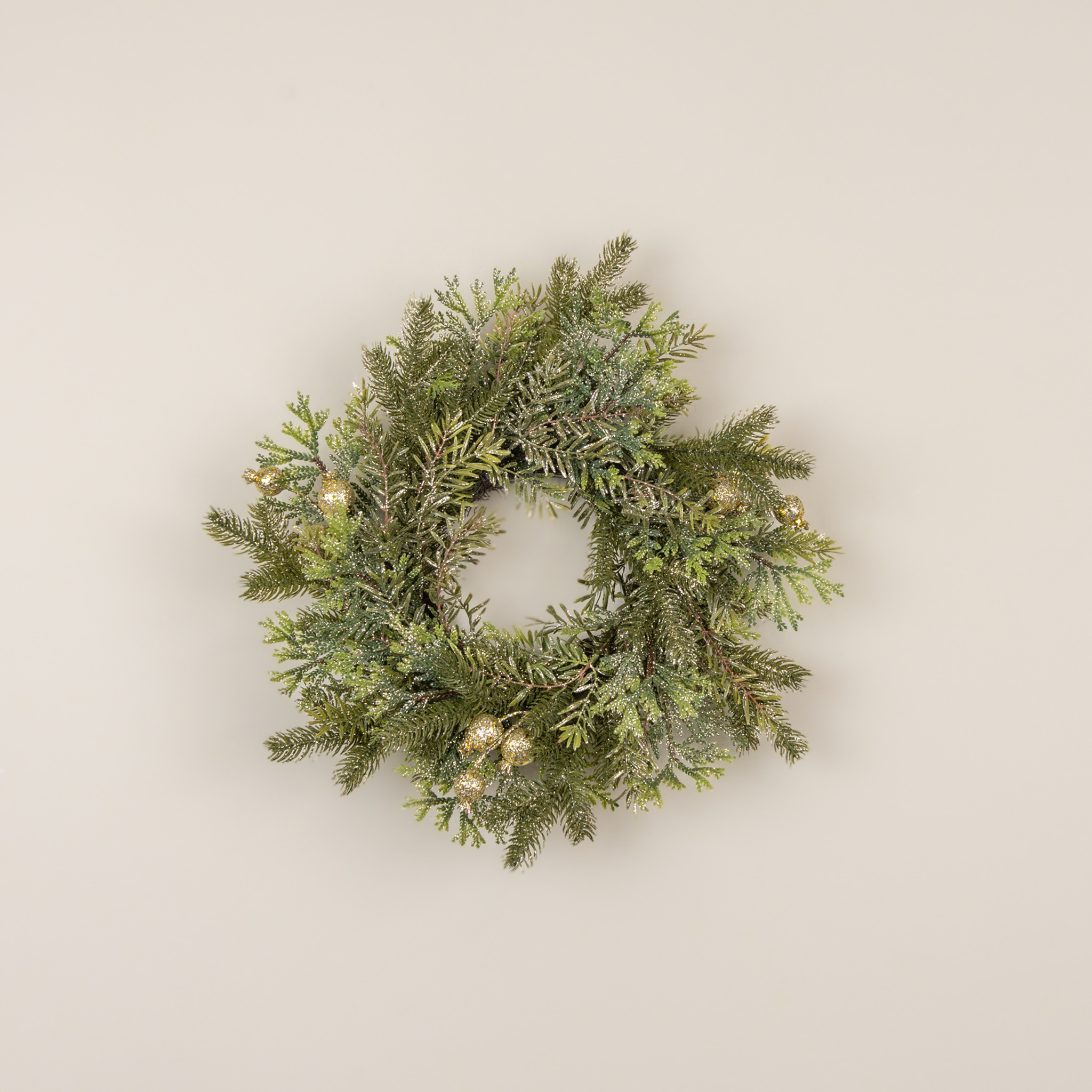 Mixed Pine & Berry Candle Ring, 18"