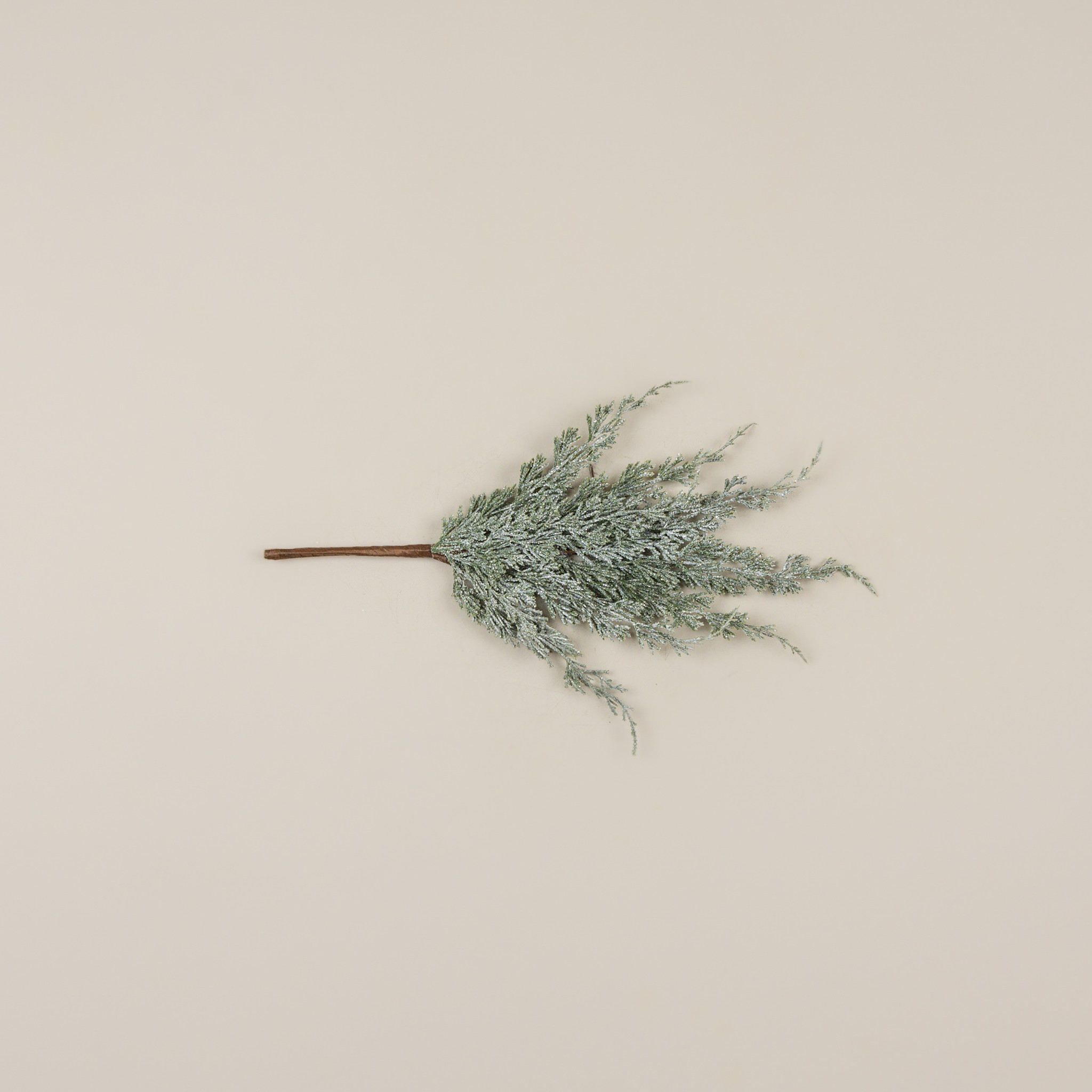 Glittered White Cypress Spray, 18", photo 3 of 4