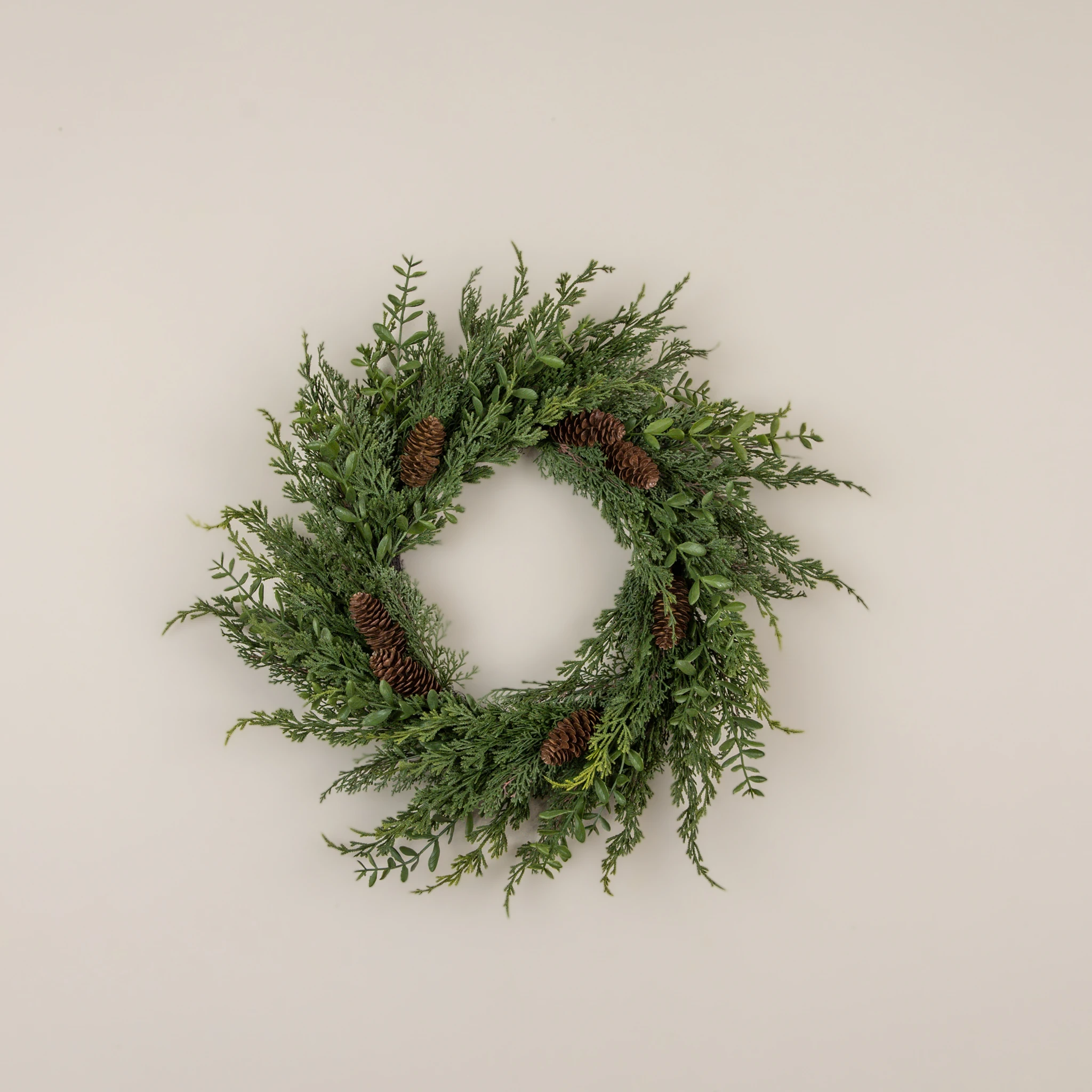 Cypress & Ruscus Wreath, 22", photo 2 of 4