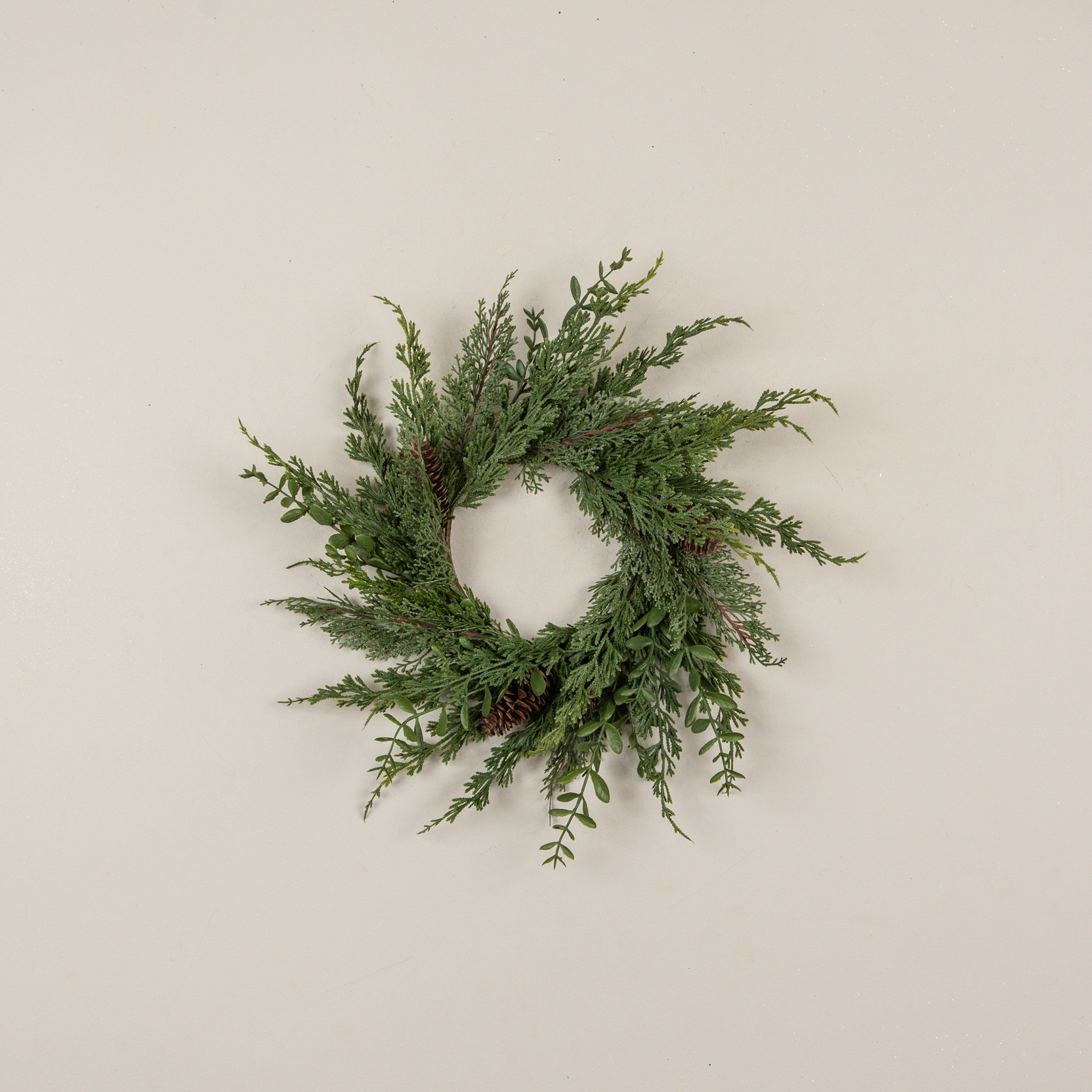 Cypress & Ruscus Candle Ring, 16", photo 2 of 3