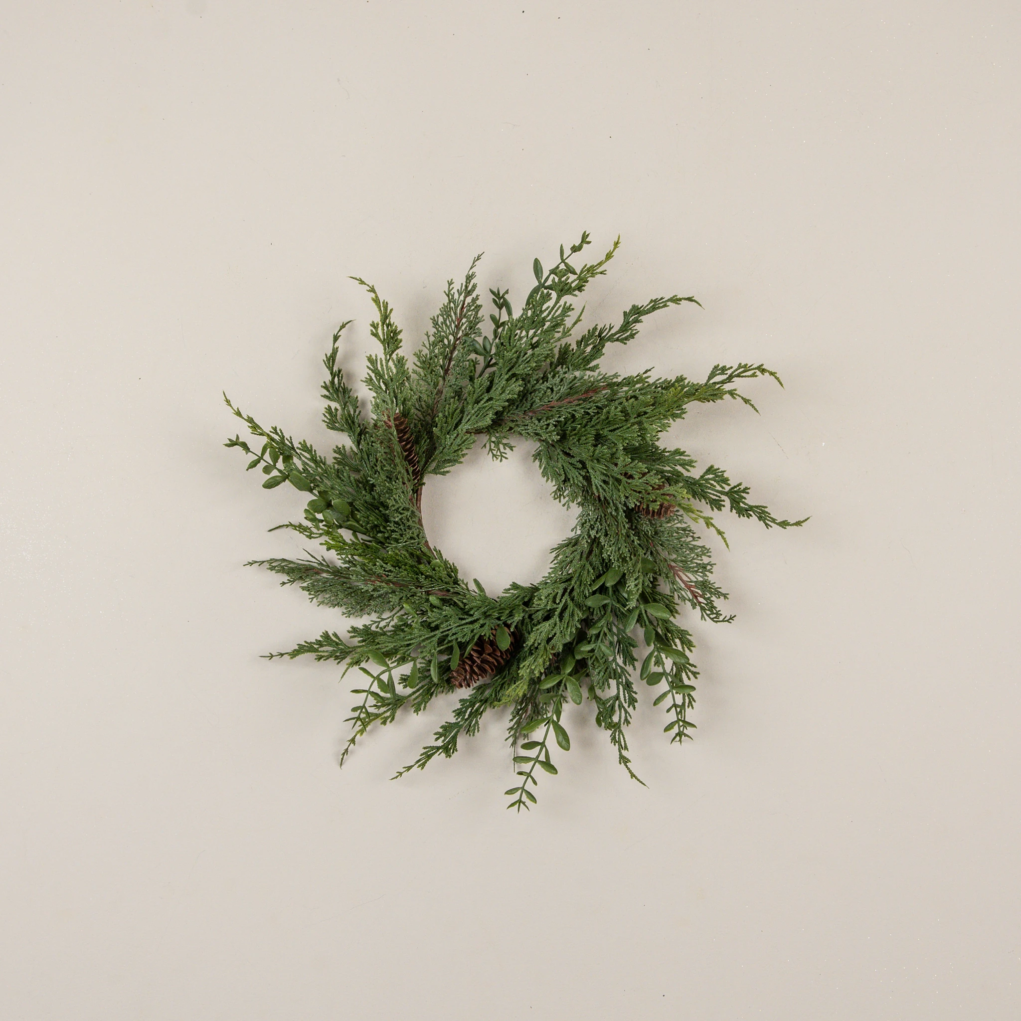 Cypress & Ruscus Candle Ring, 16", photo 2 of 3