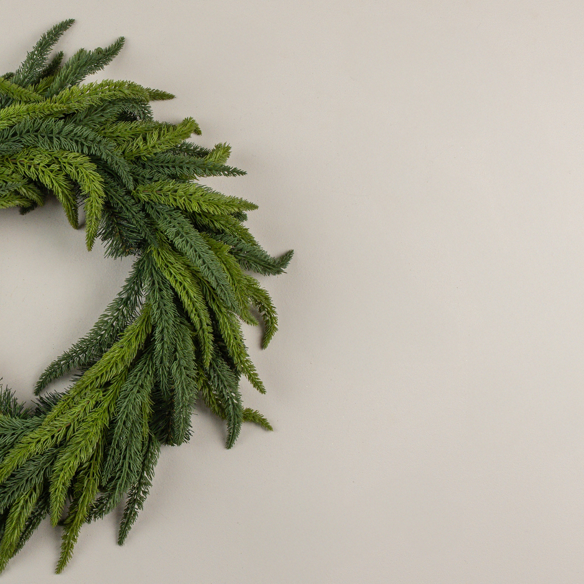 Japanese Cedar & Pine Wreath, 22", photo 2 of 4