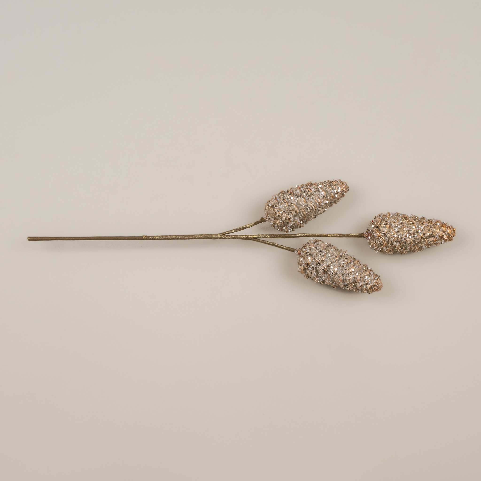 Champagne Pinecone Spray, 24", photo 3 of 3