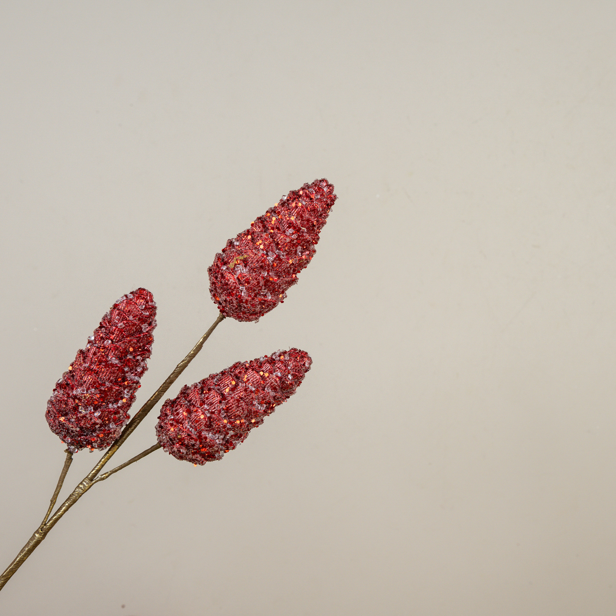 Red Pinecone Spray, 24", photo 2 of 3