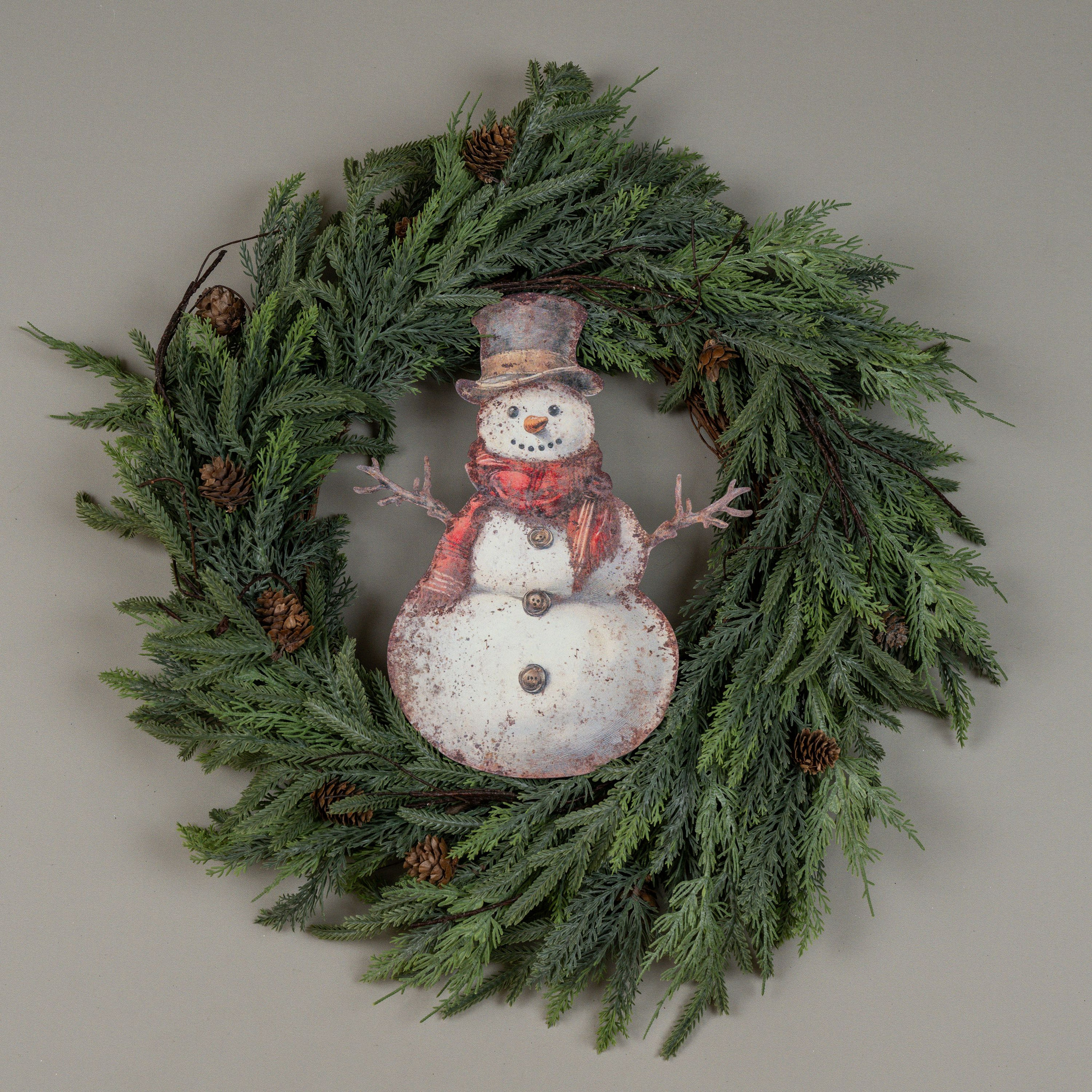 Red Scarf Snowman Metal Sign, 12", photo 2 of 4
