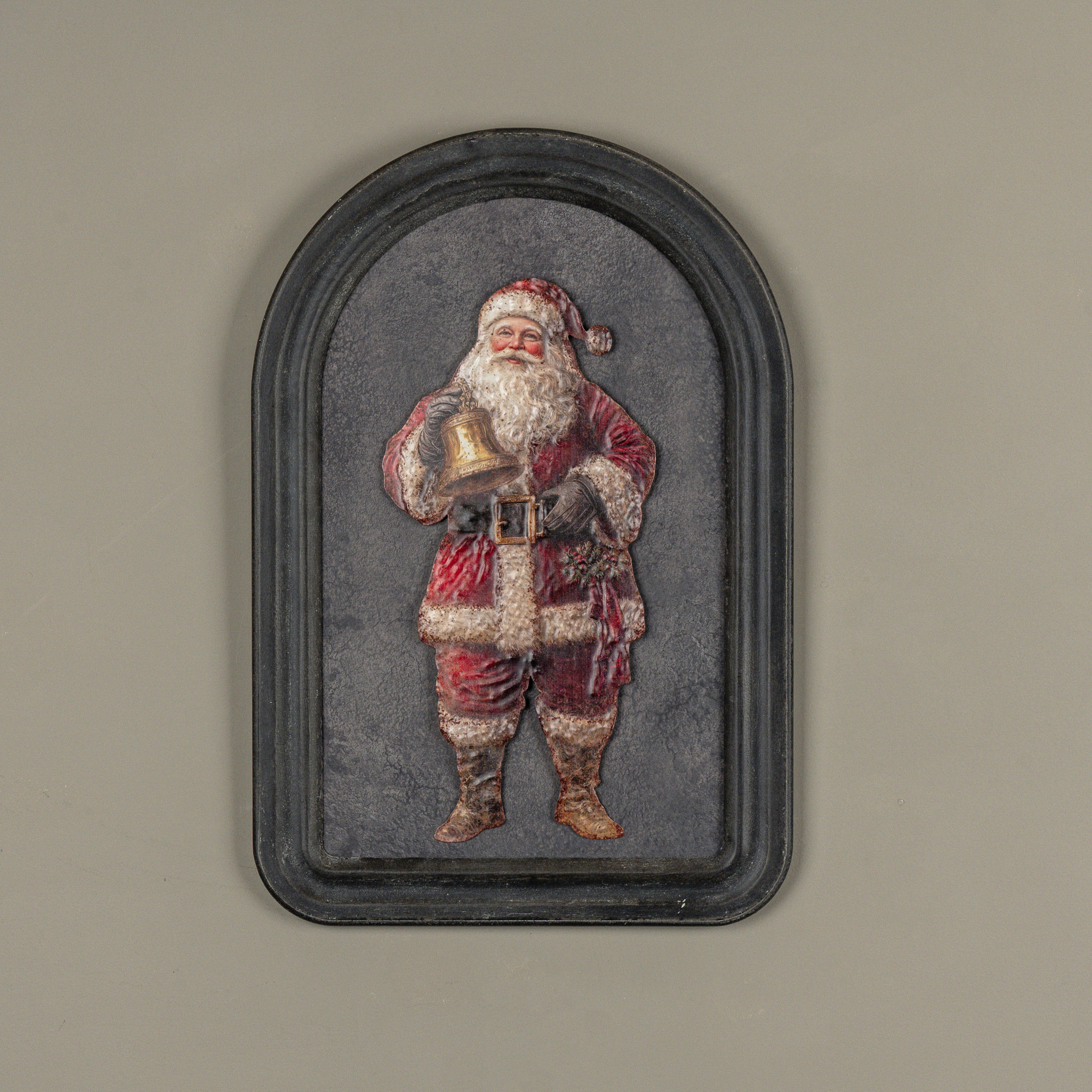Santa with Bell Metal Sign, 15.75", photo 3 of 4