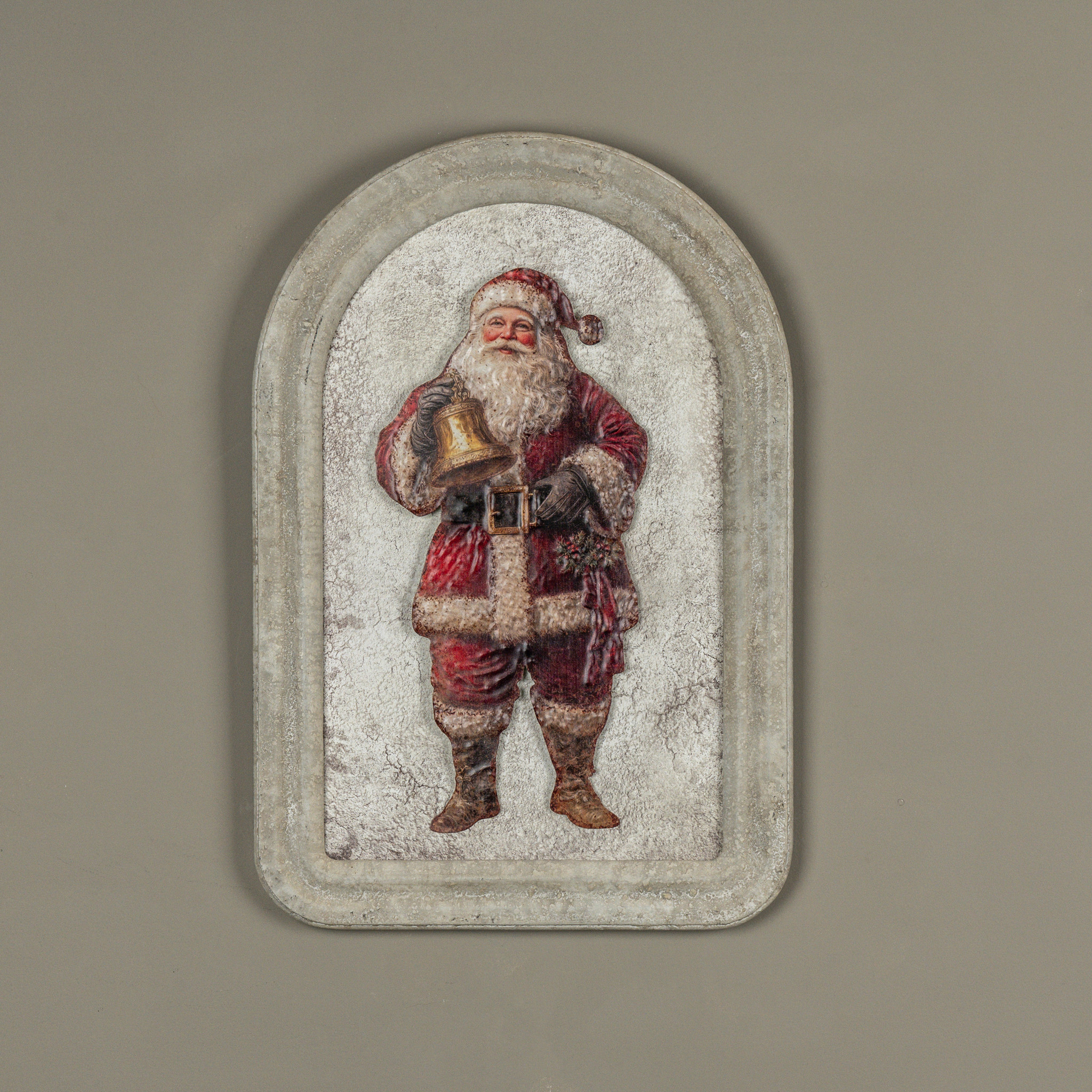 Santa with Bell Metal Sign, 15.75", photo 4 of 4