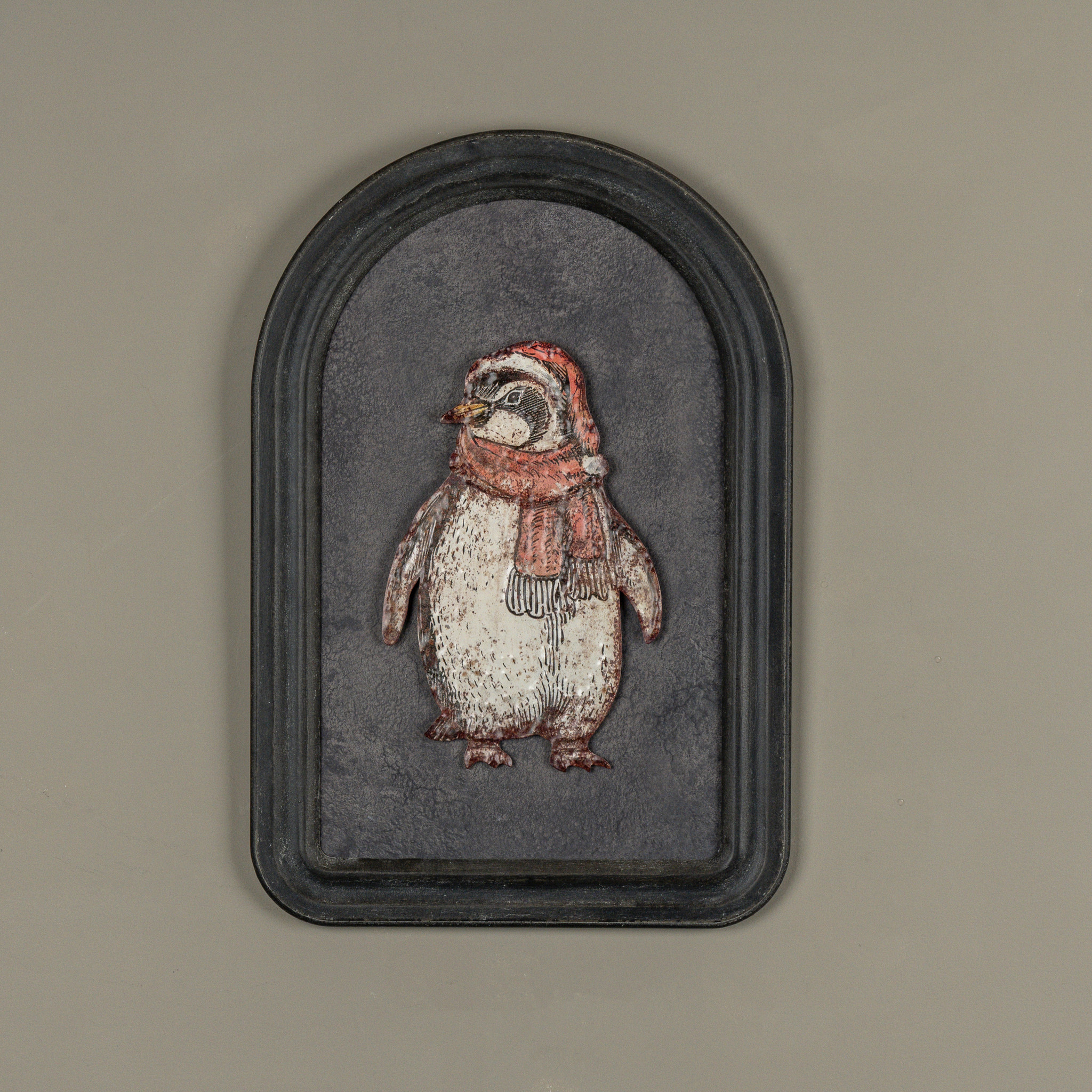 Penguin with Scarf Metal Sign, 12", photo 3 of 4