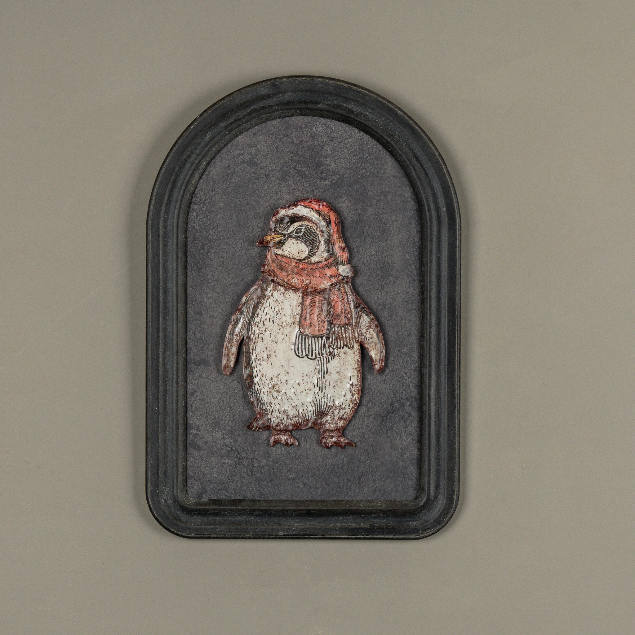 Penguin with Scarf Metal Sign, 12", photo 3 of 4
