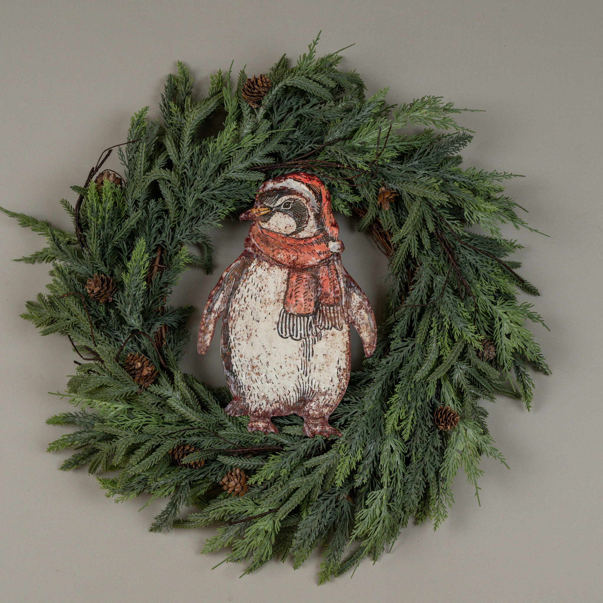 Penguin with Scarf Metal Sign, 12", photo 2 of 4