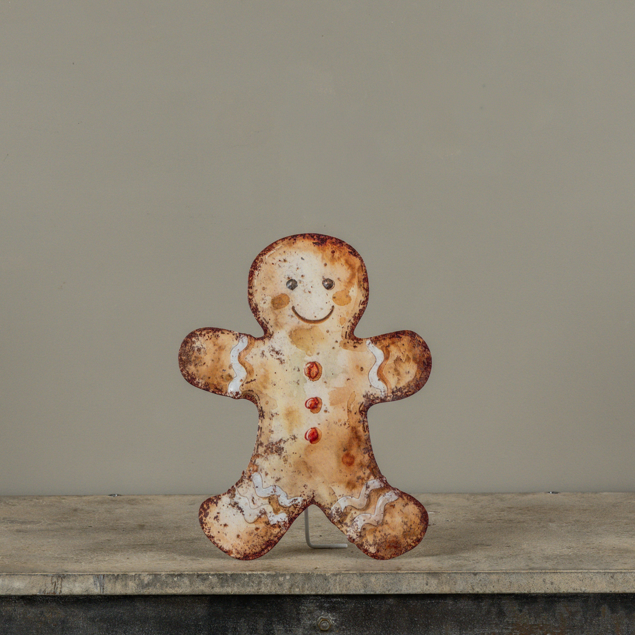 Gingerbread Man Metal Dummy Board, 12.25", photo 2 of 3