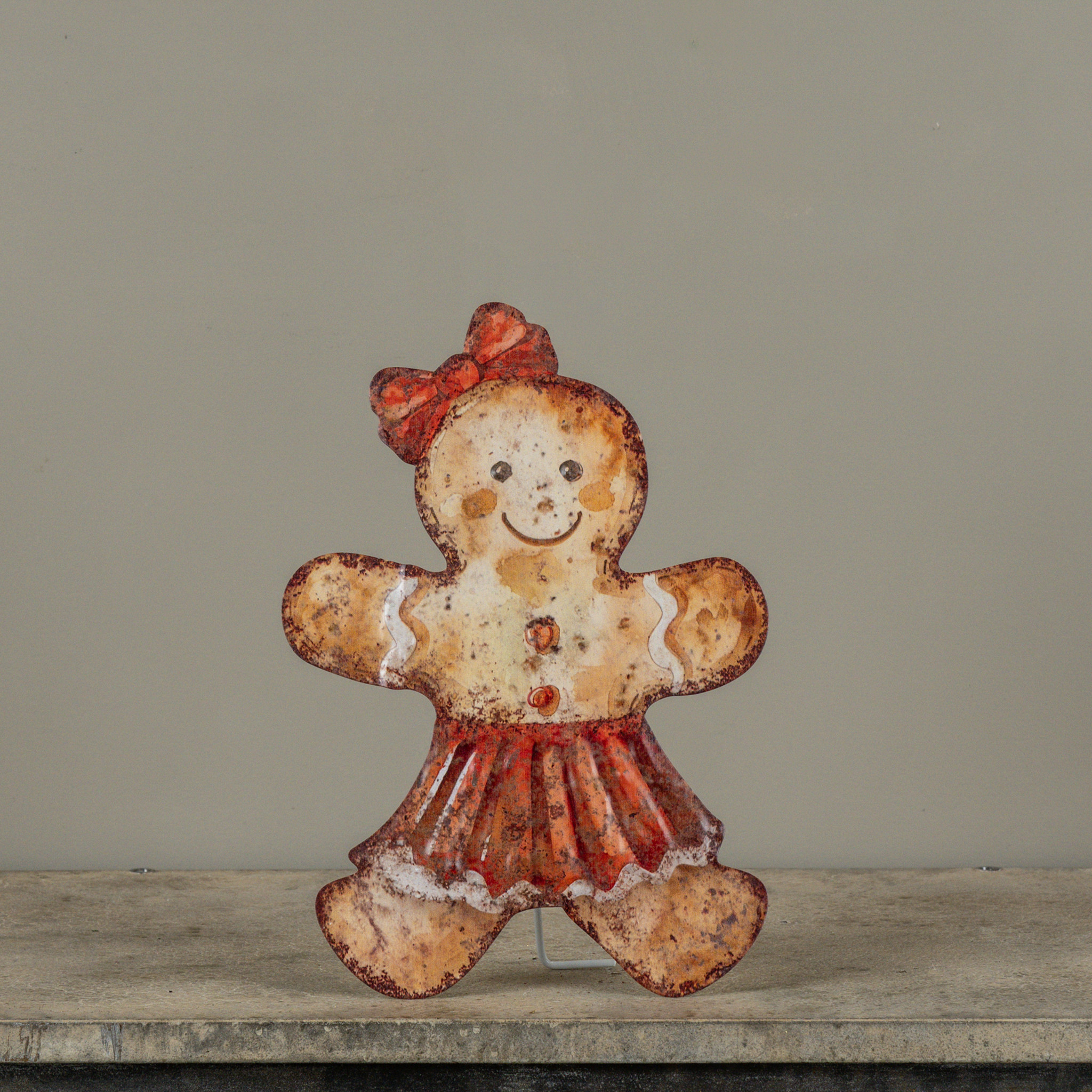 Gingerbread Girl Metal Dummy Board, 13.5", photo 2 of 3
