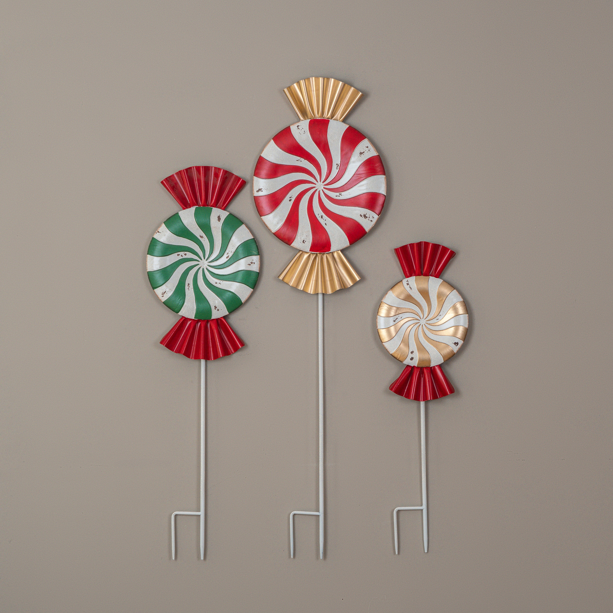 Vintage Candy Stakes, Set of 3