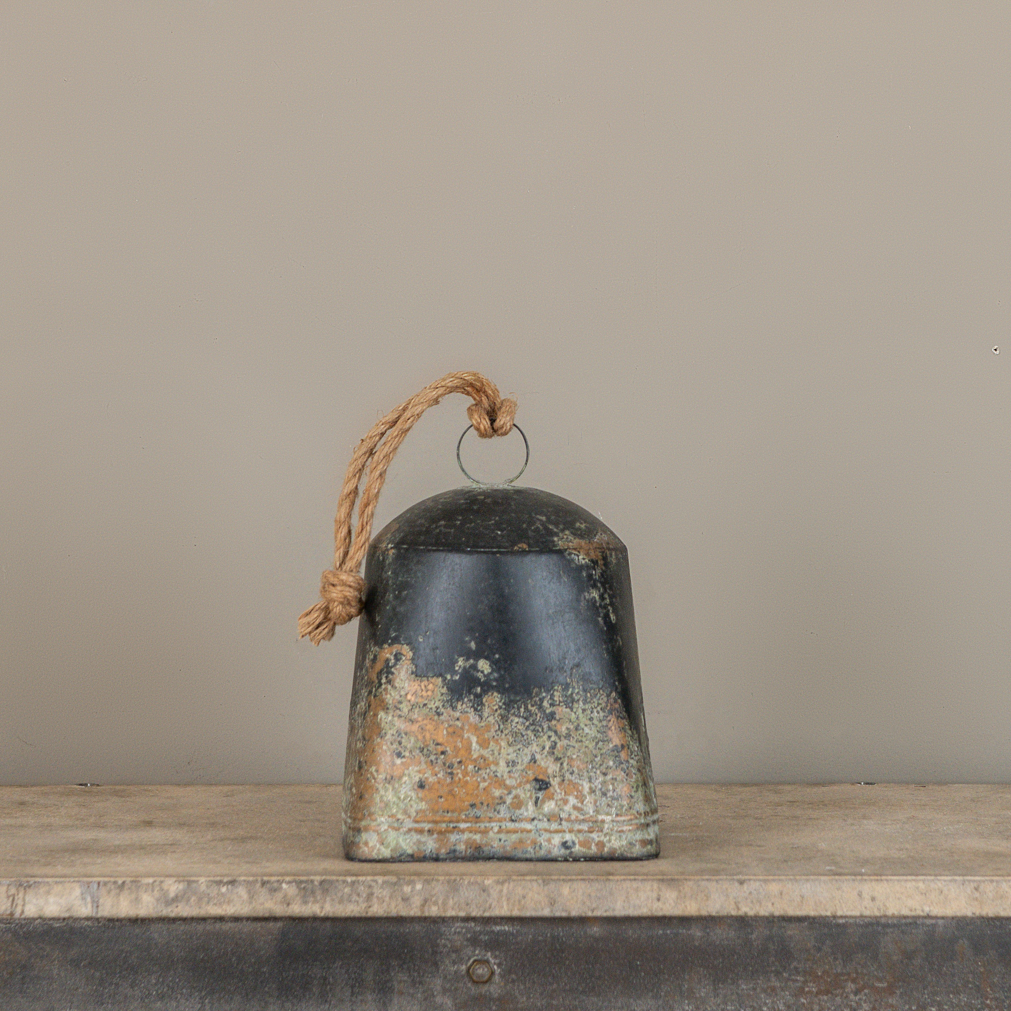 Aged Gold Bell, 9.5", photo 3 of 3