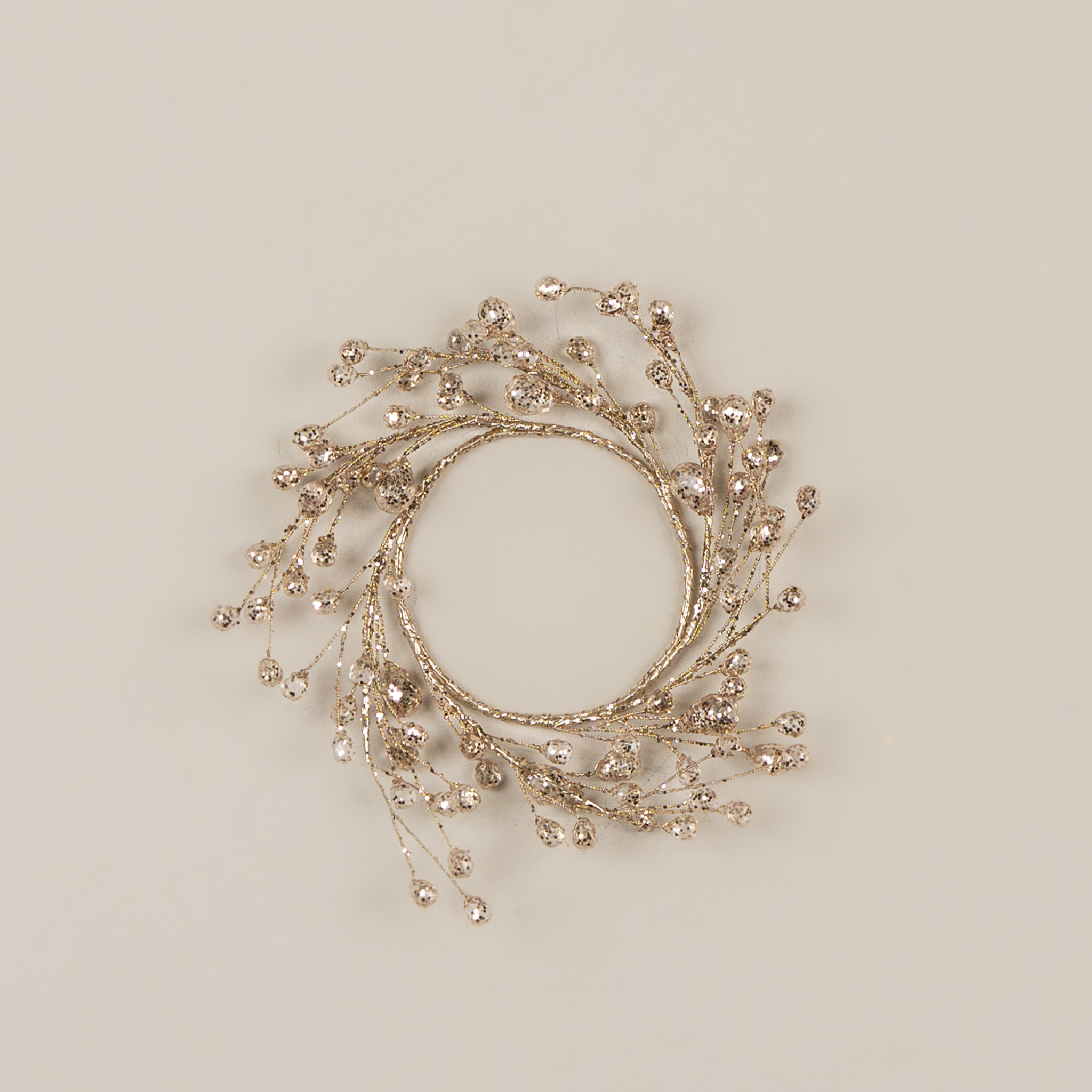 Gold Crystal Candle Ring, 6.5", photo 3 of 3