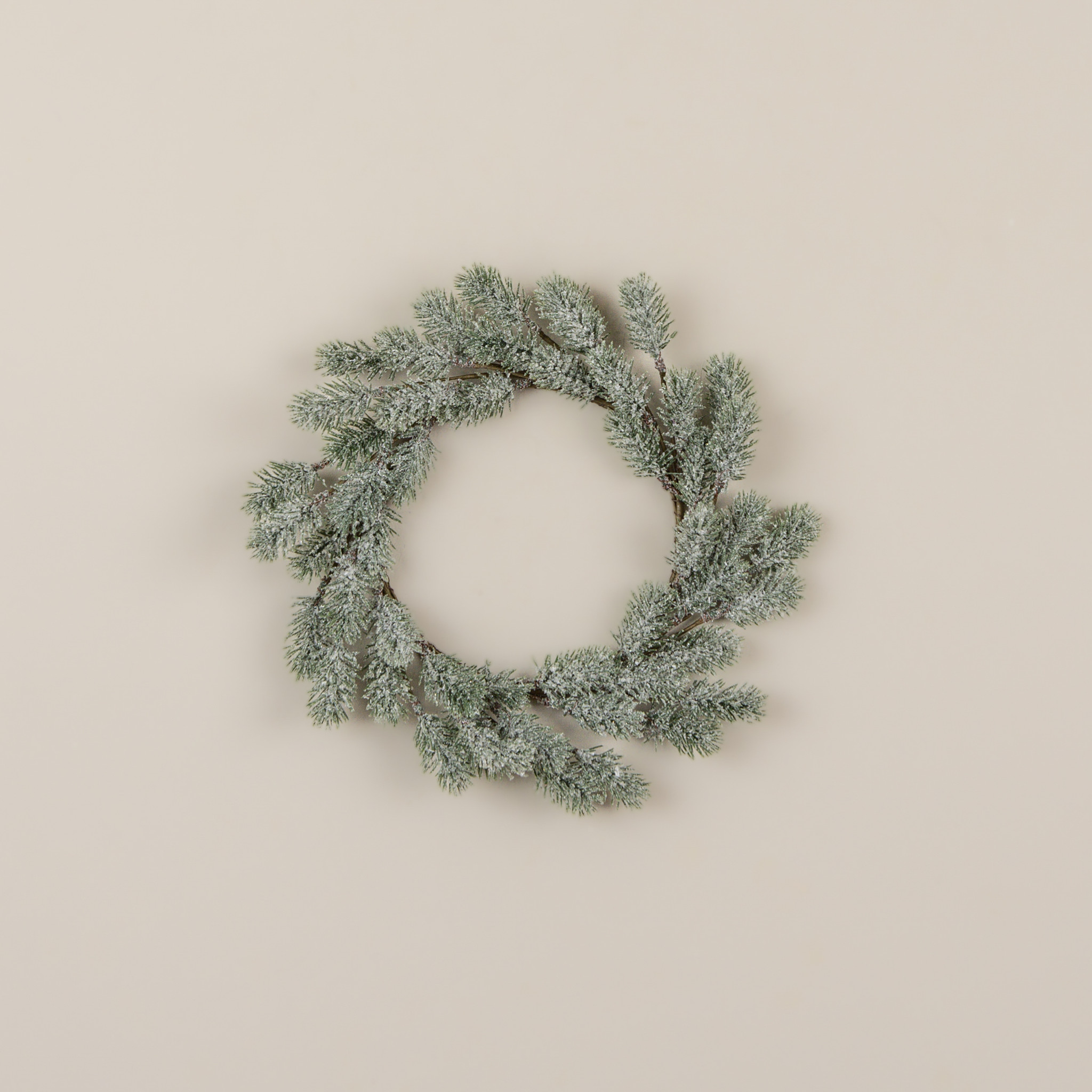 Glittered Jefferson Pine Candle Ring, 12", photo 2 of 3