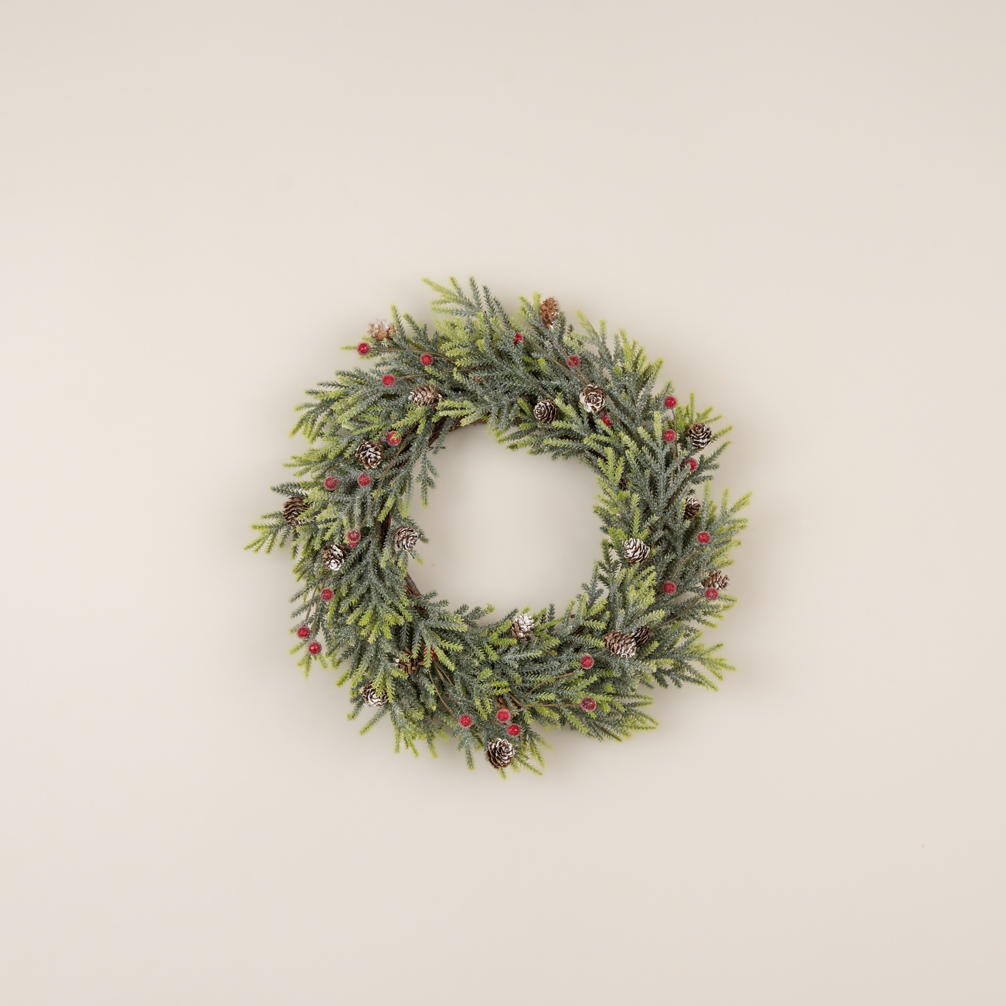 Mountain Pine with Iced Berries Wreath, 18", photo 2 of 3
