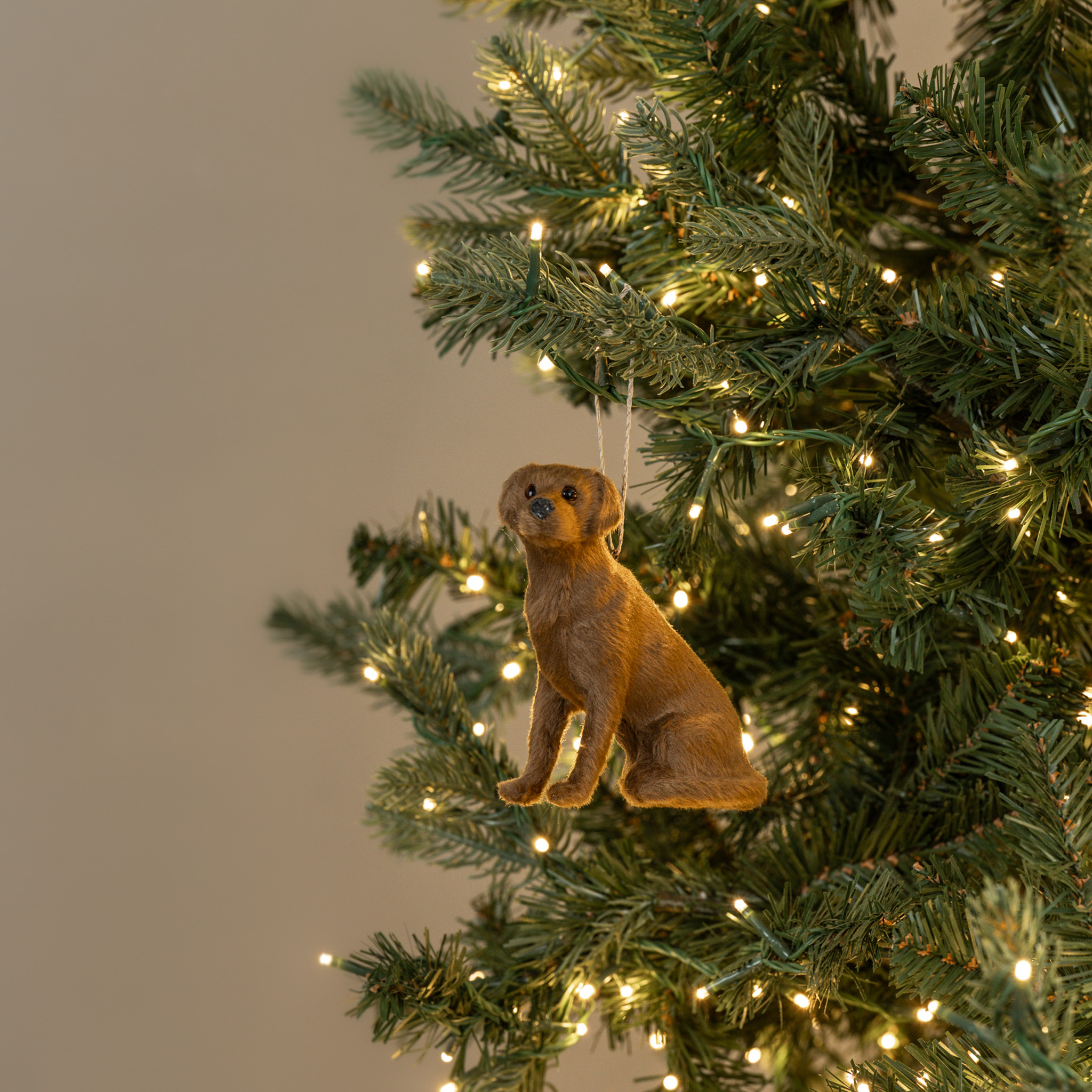 Sitting Labrador Ornament, 4.75"
