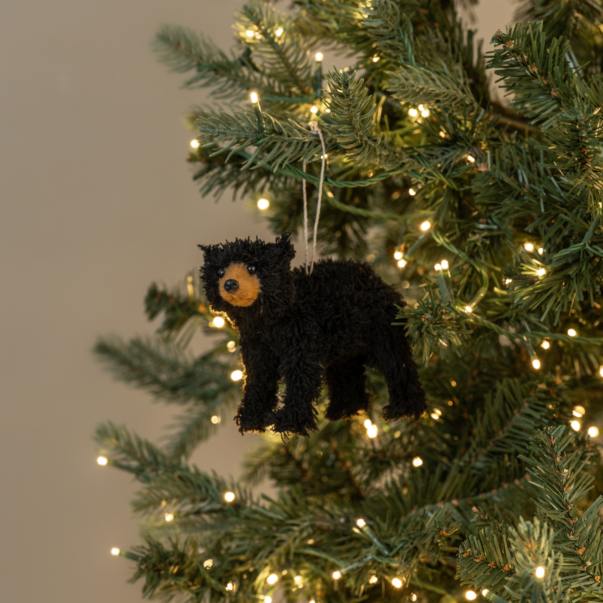 Black Bear Ornament, 4.25"