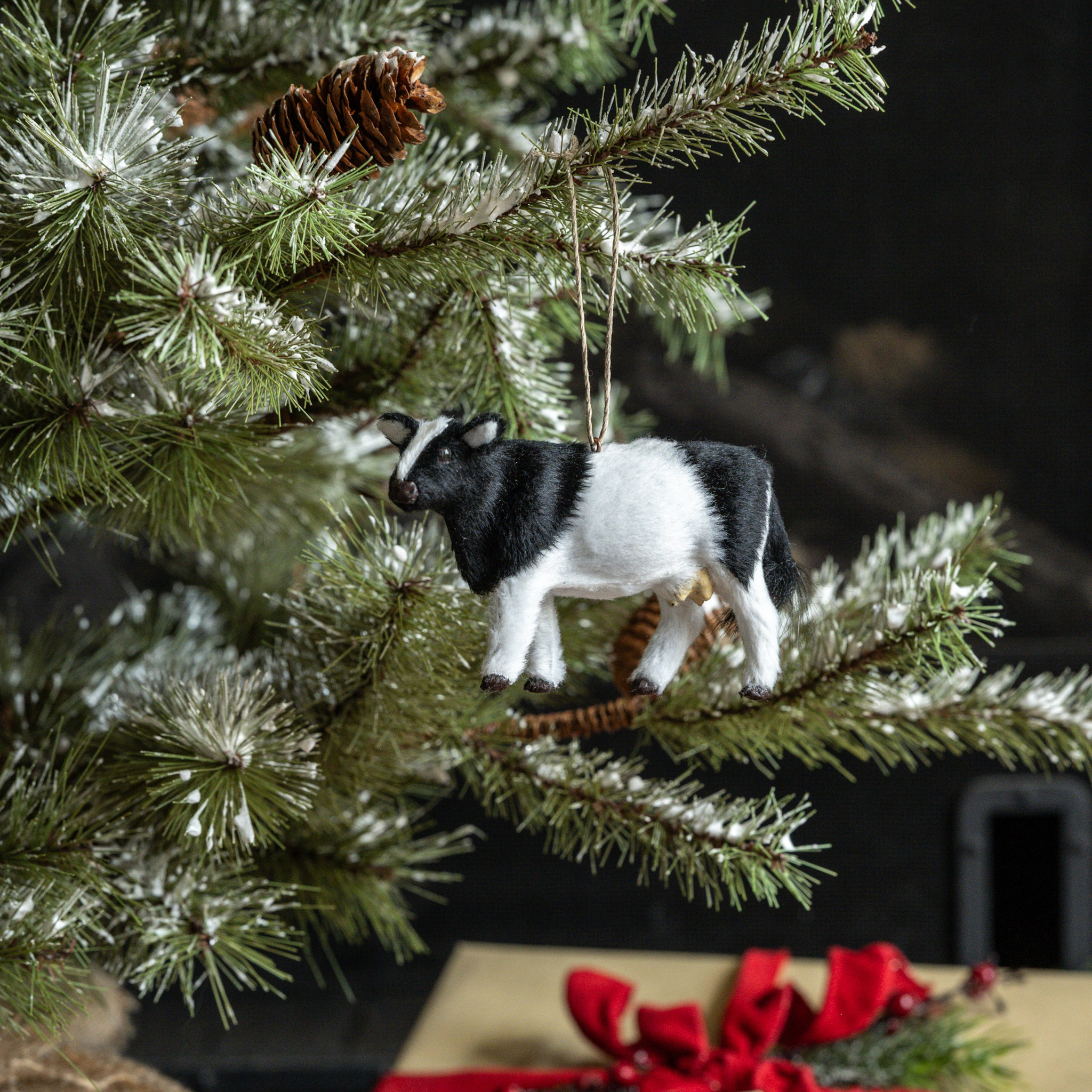 Standing Holstein Cow Ornament, photo 2 of 2