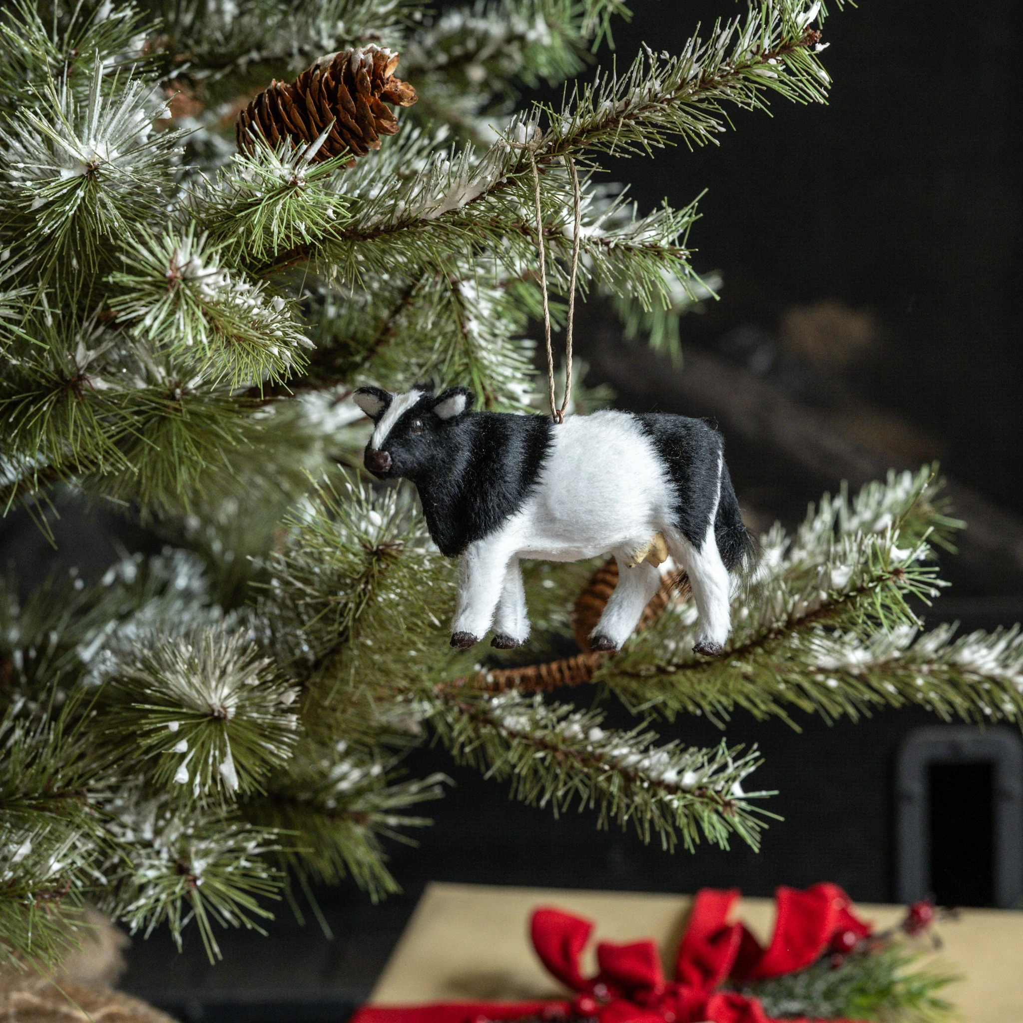 Standing Holstein Cow Ornament