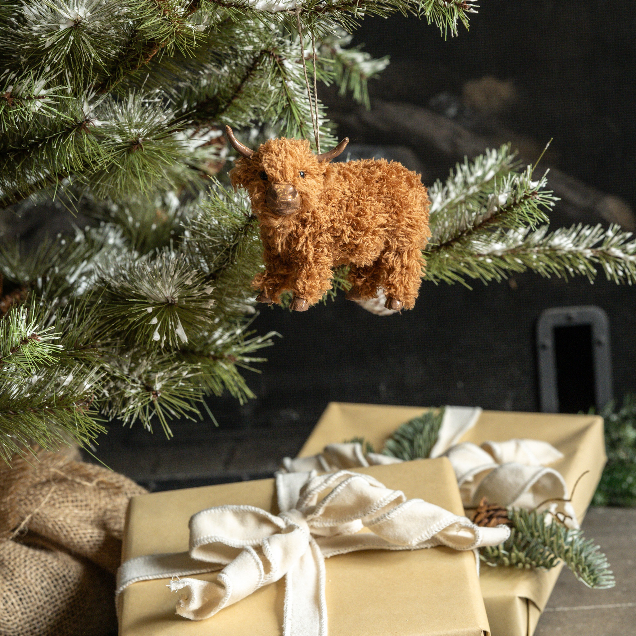 Standing Highland Cow Ornament