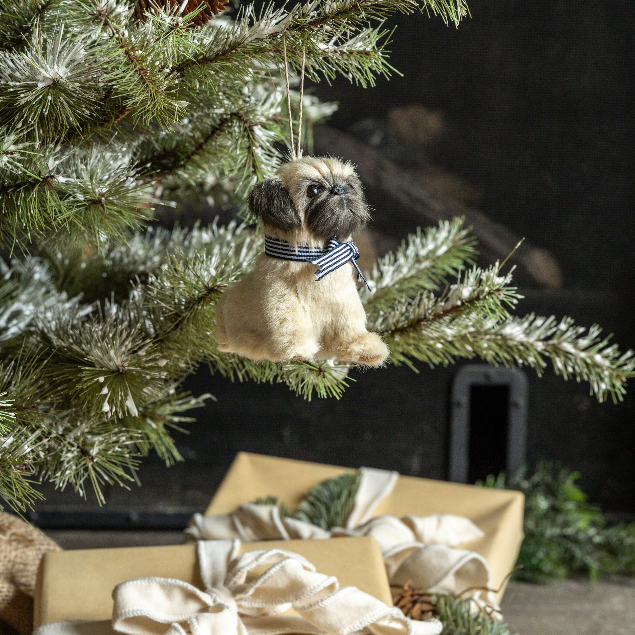 Sitting Pug Ornament, 4.25", photo 2 of 2