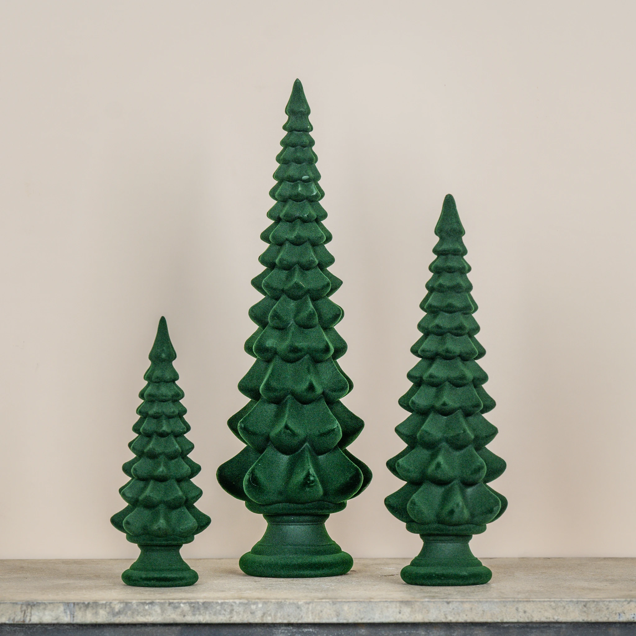 Green Flocked Tree, 19", photo 6 of 6