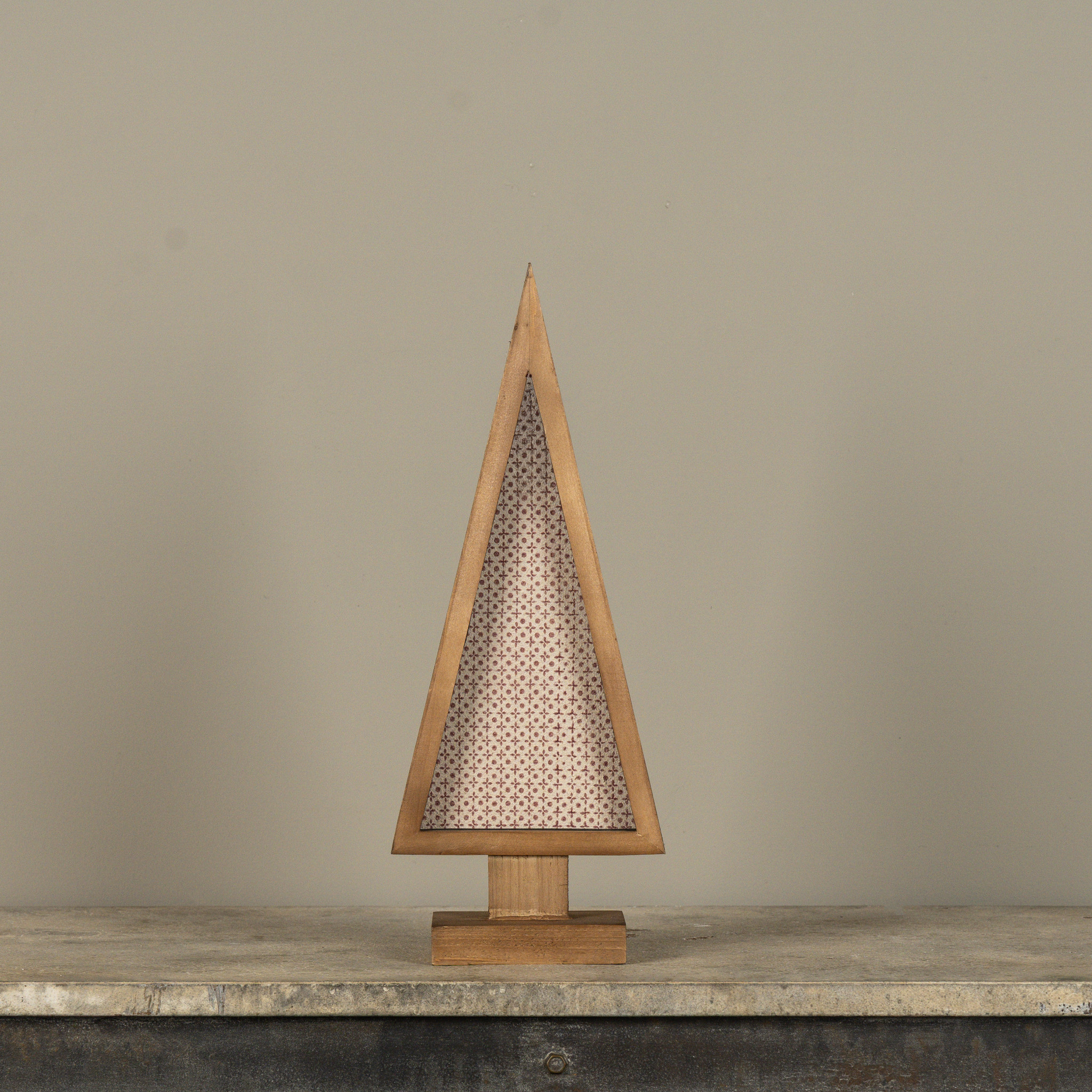 Framed Holiday Wallpaper Tree, 17"