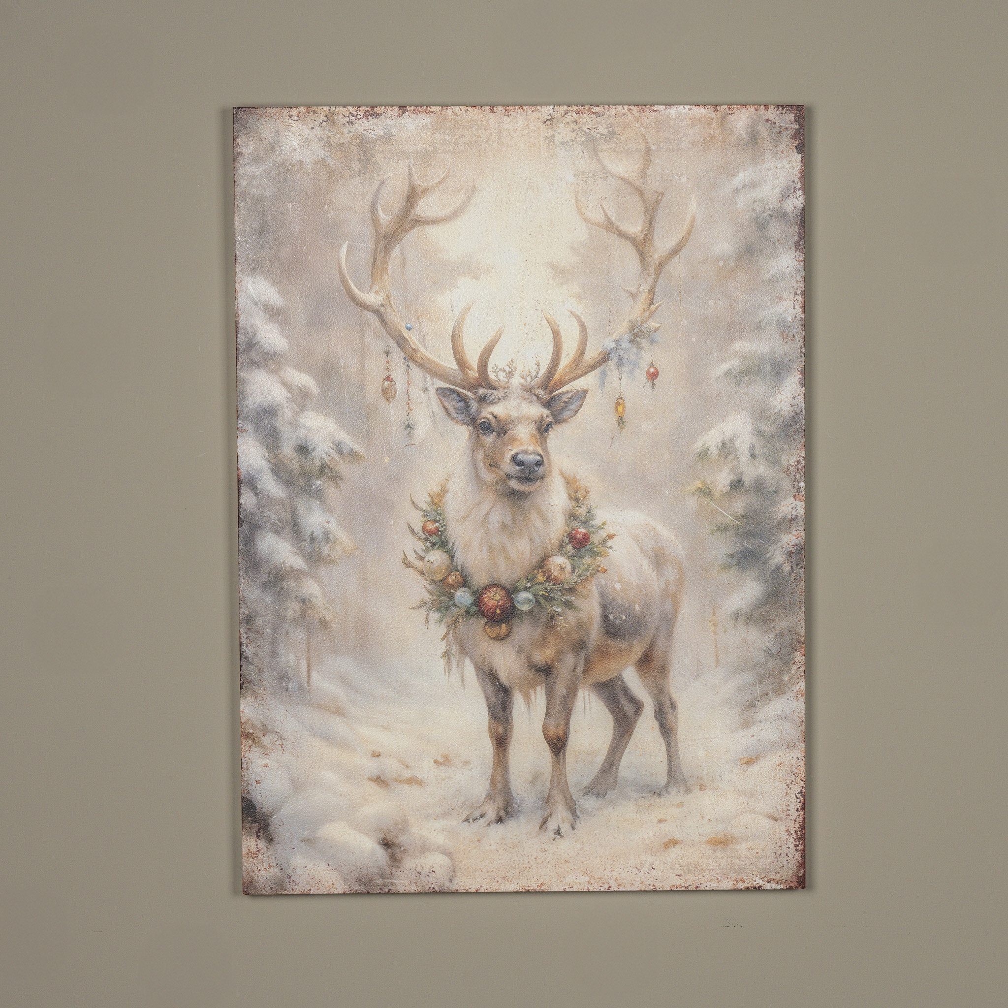 Ornament Reindeer Print, 33"