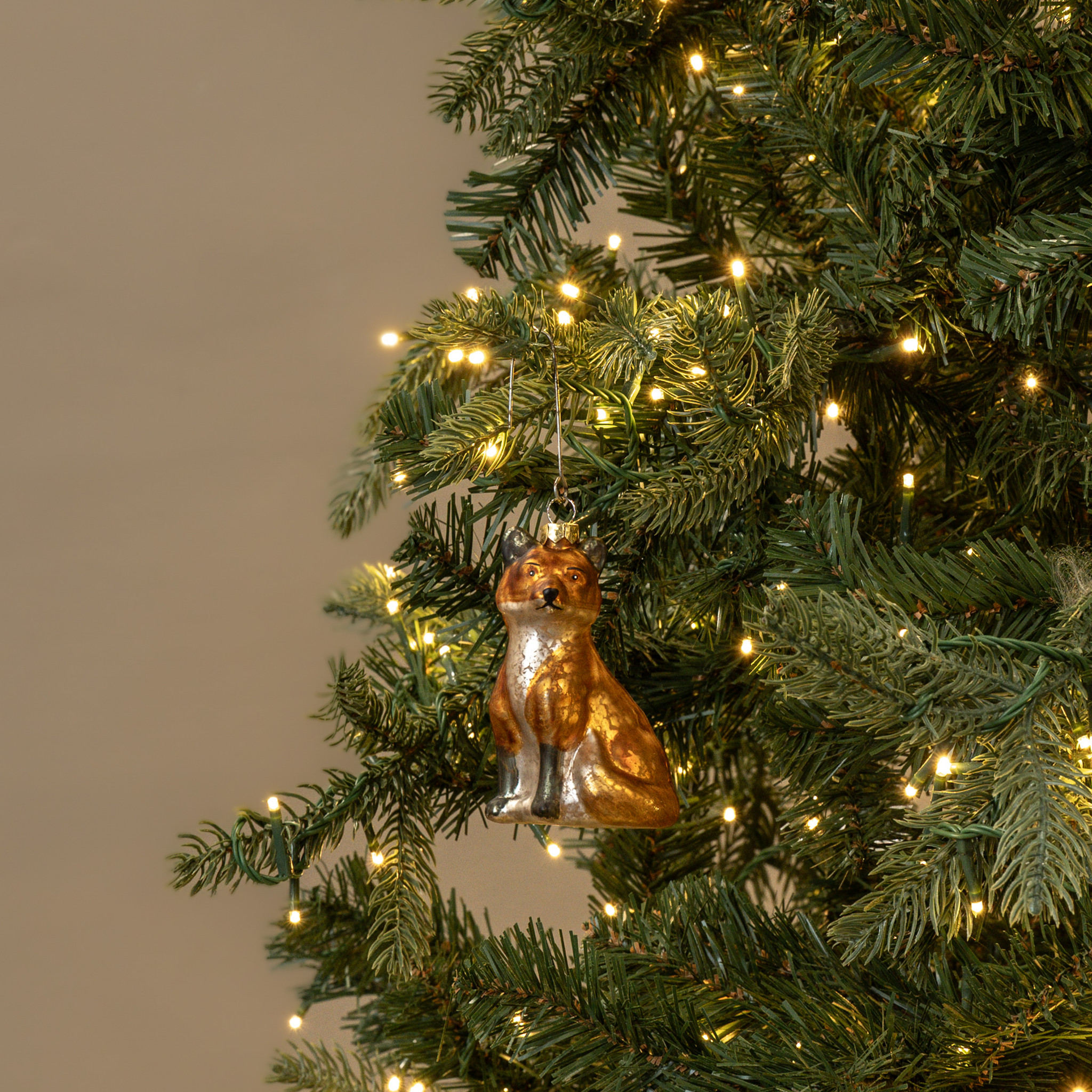 Fox Ornament, 4"