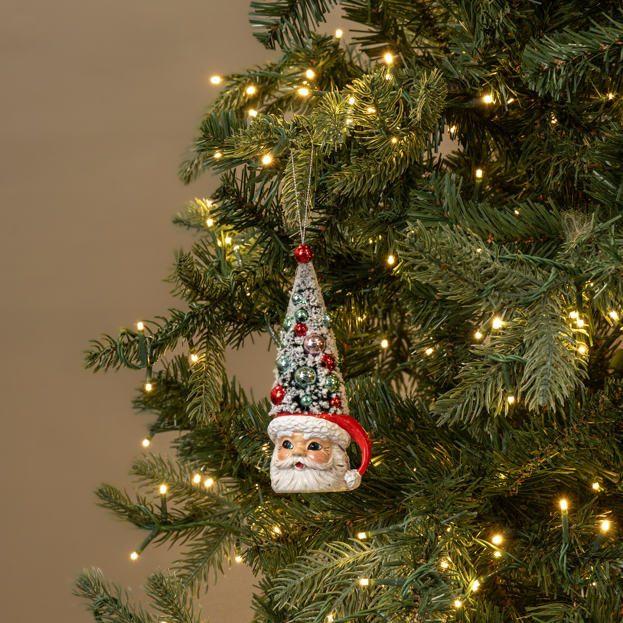 Santa Mug with Tree Ornament