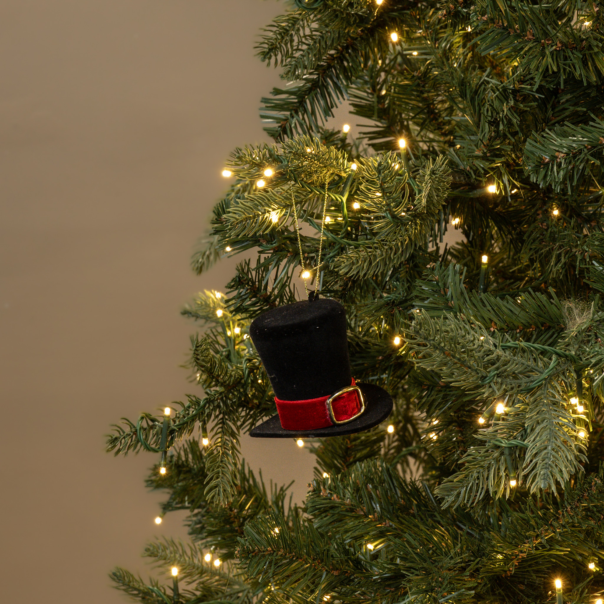 Top Hat with Red Buckle Ornament, photo 2 of 3