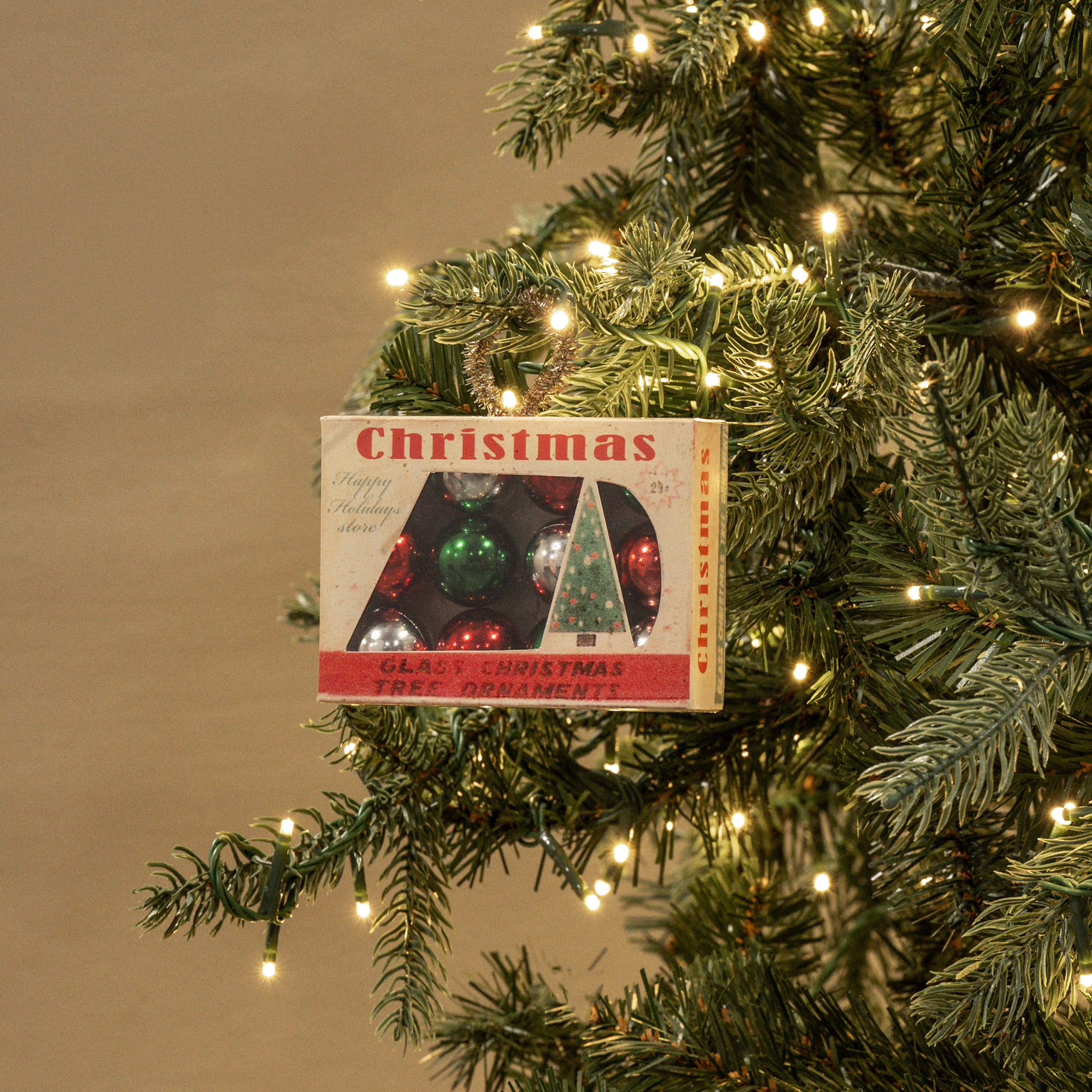 Vintage Ornaments in Box Ornament