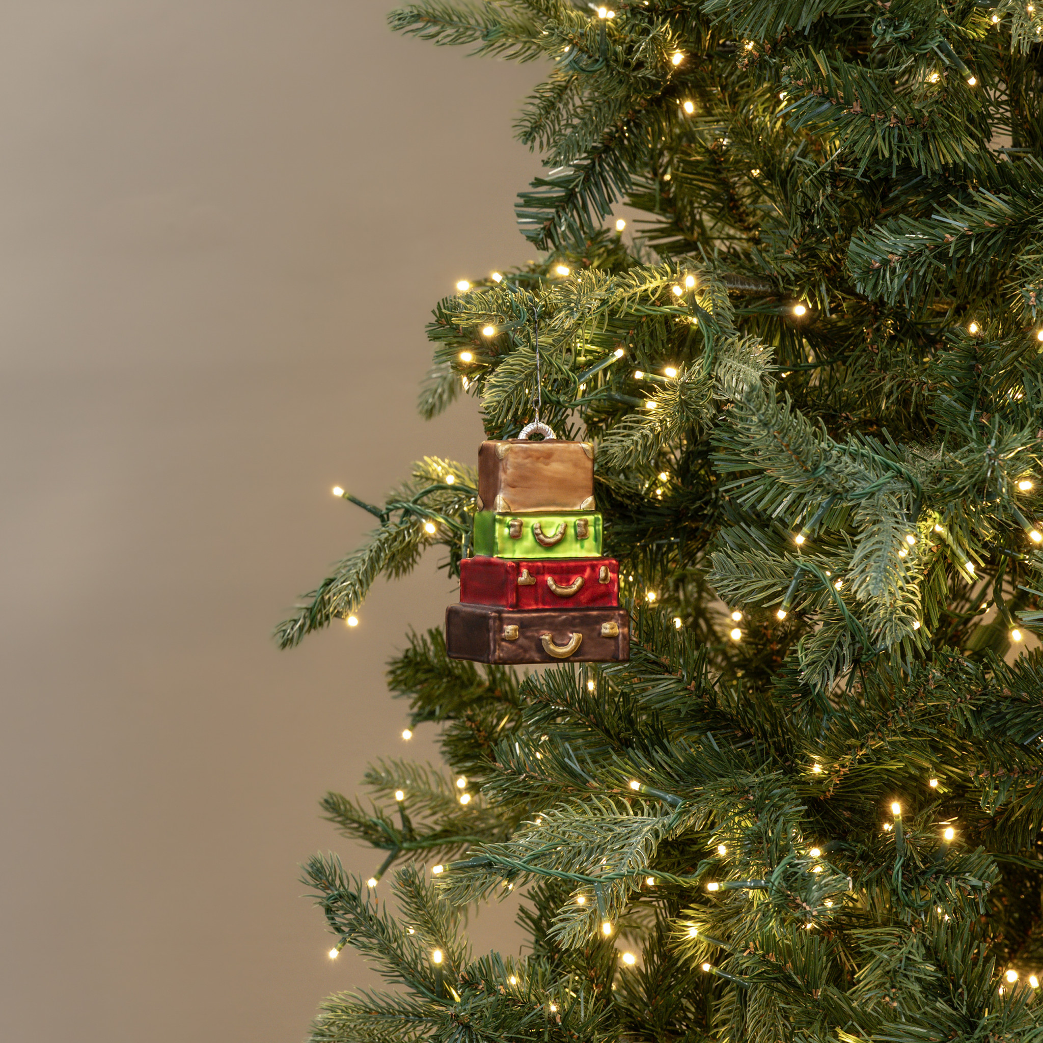 Stacked Suitcases Ornament