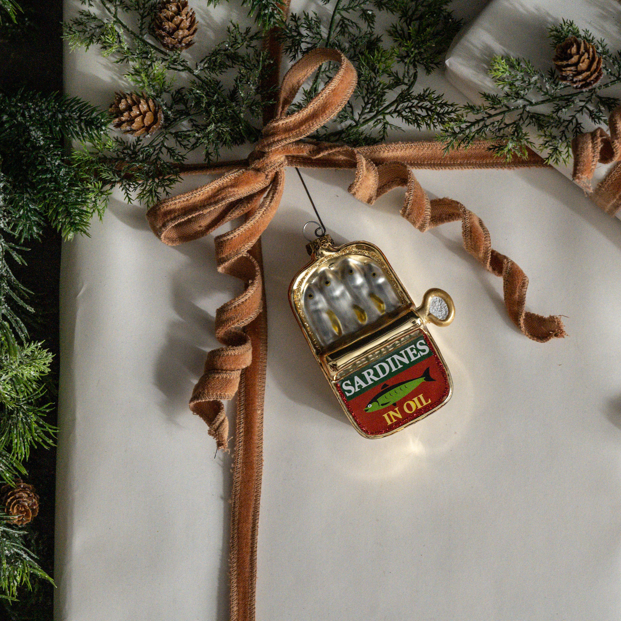 Half Open Can of Sardines Ornament, photo 2 of 2