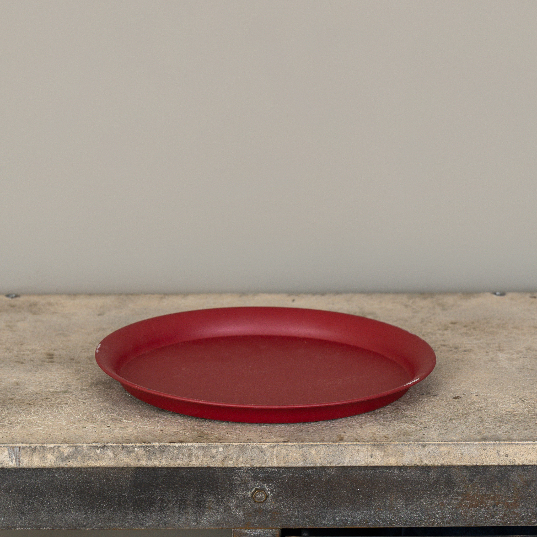 Red Round Tray, 12", photo 2 of 5