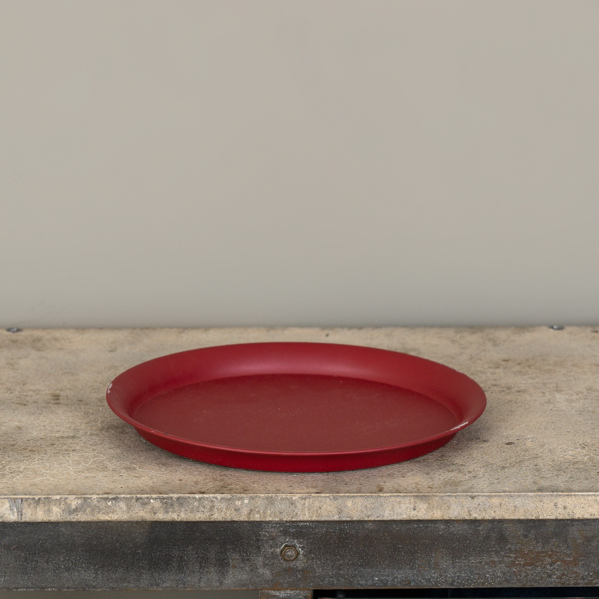 Red Round Tray, 12", photo 2 of 5