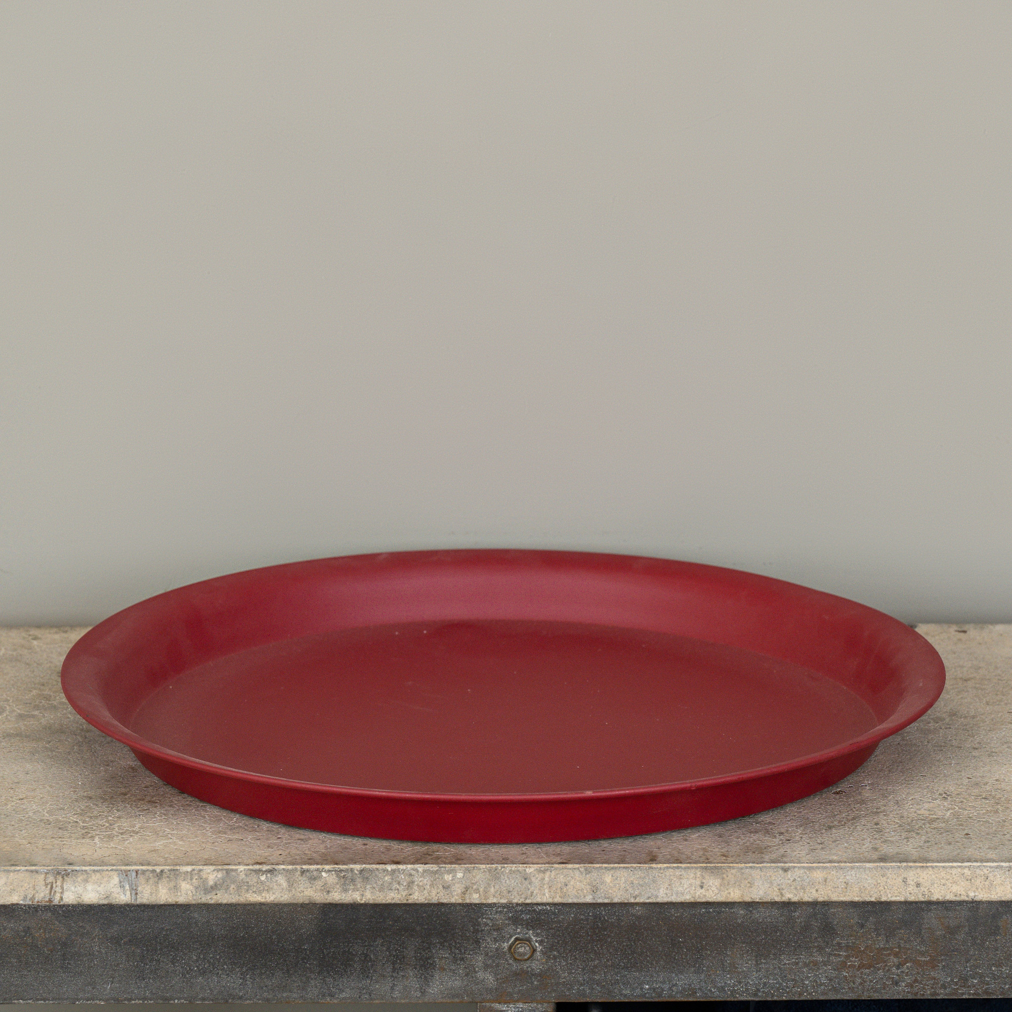 Red Round Tray, 19.75", photo 2 of 5