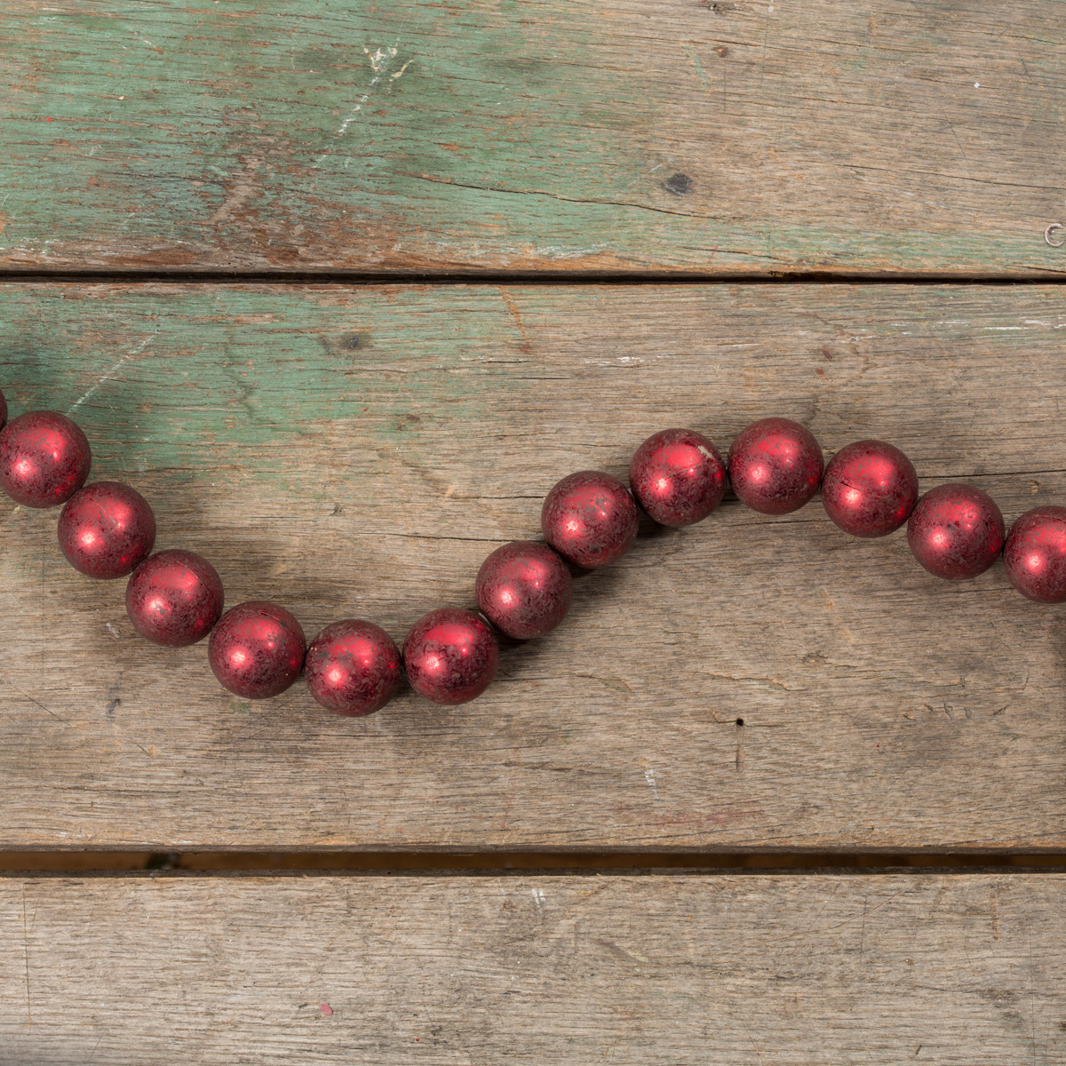 Jumbo Red Bead Garland, photo 2 of 2