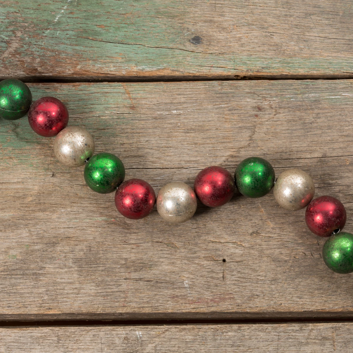 Jumbo Red, Green, Silver Garland, 6 ft, photo 3 of 3
