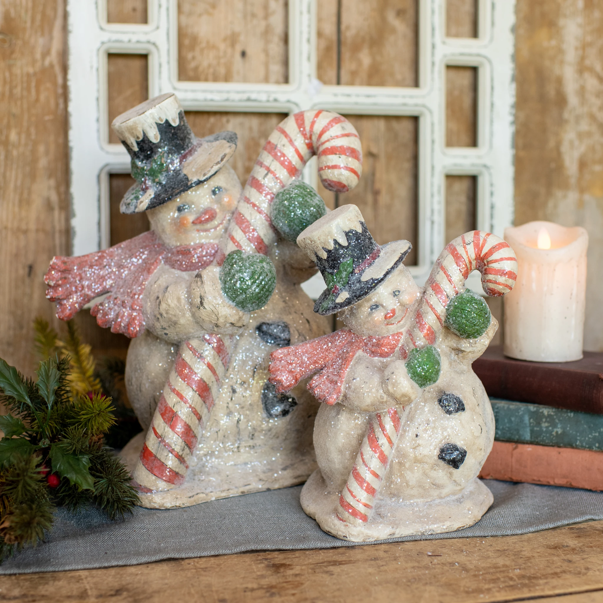 Candy Cane Snowman, 10", photo 4 of 5