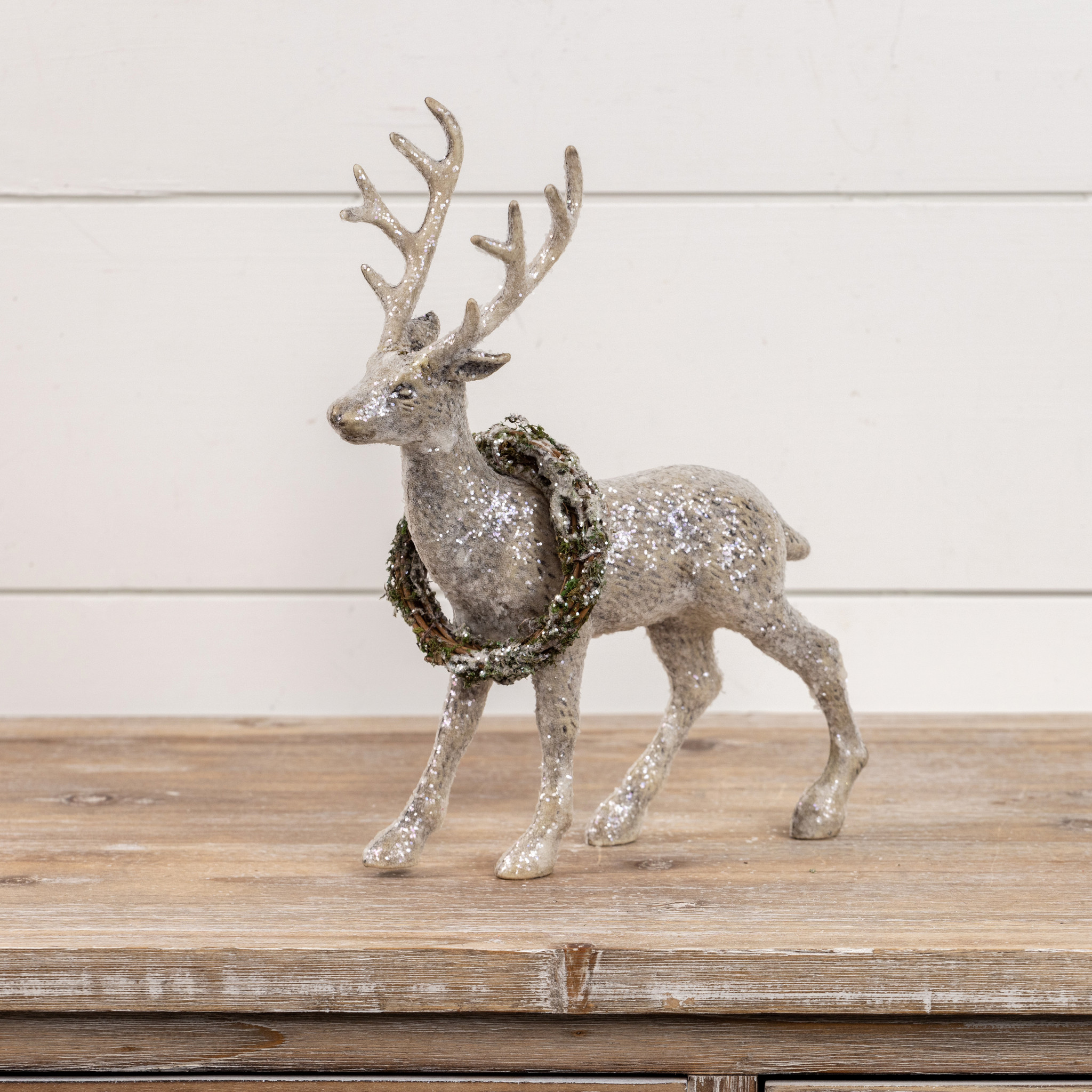 Standing Deer with Wreath, 13", photo 3 of 4
