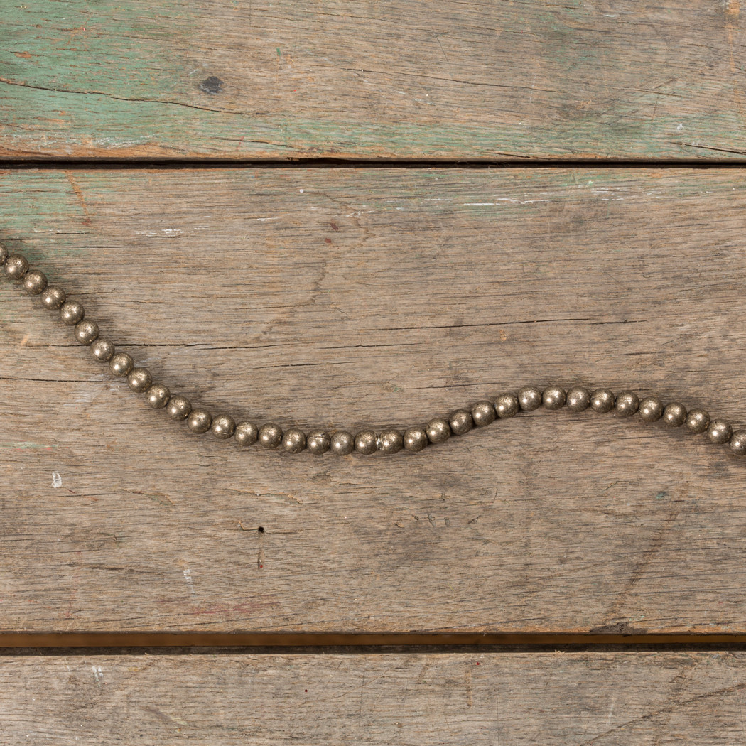 Large Aged Silver Bead Garland — photo 1 of 2