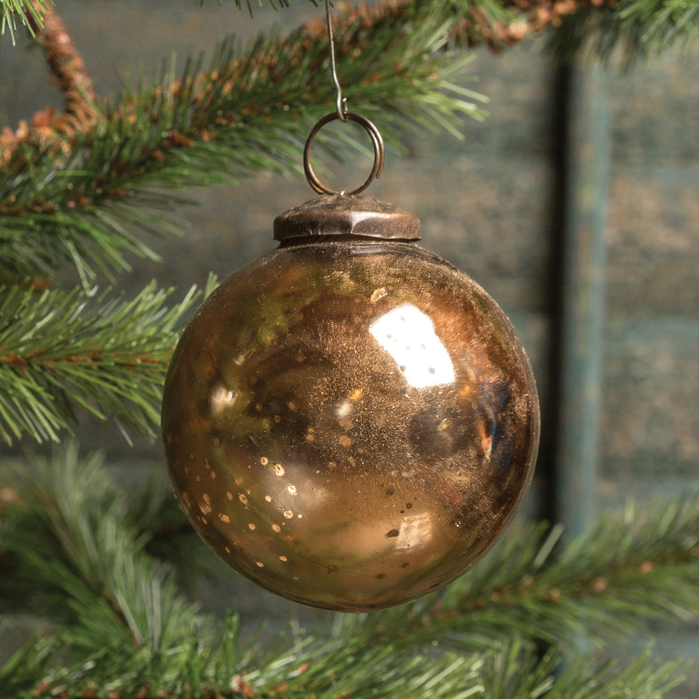 Bronze Kugel Ornament, 3", photo 3 of 3