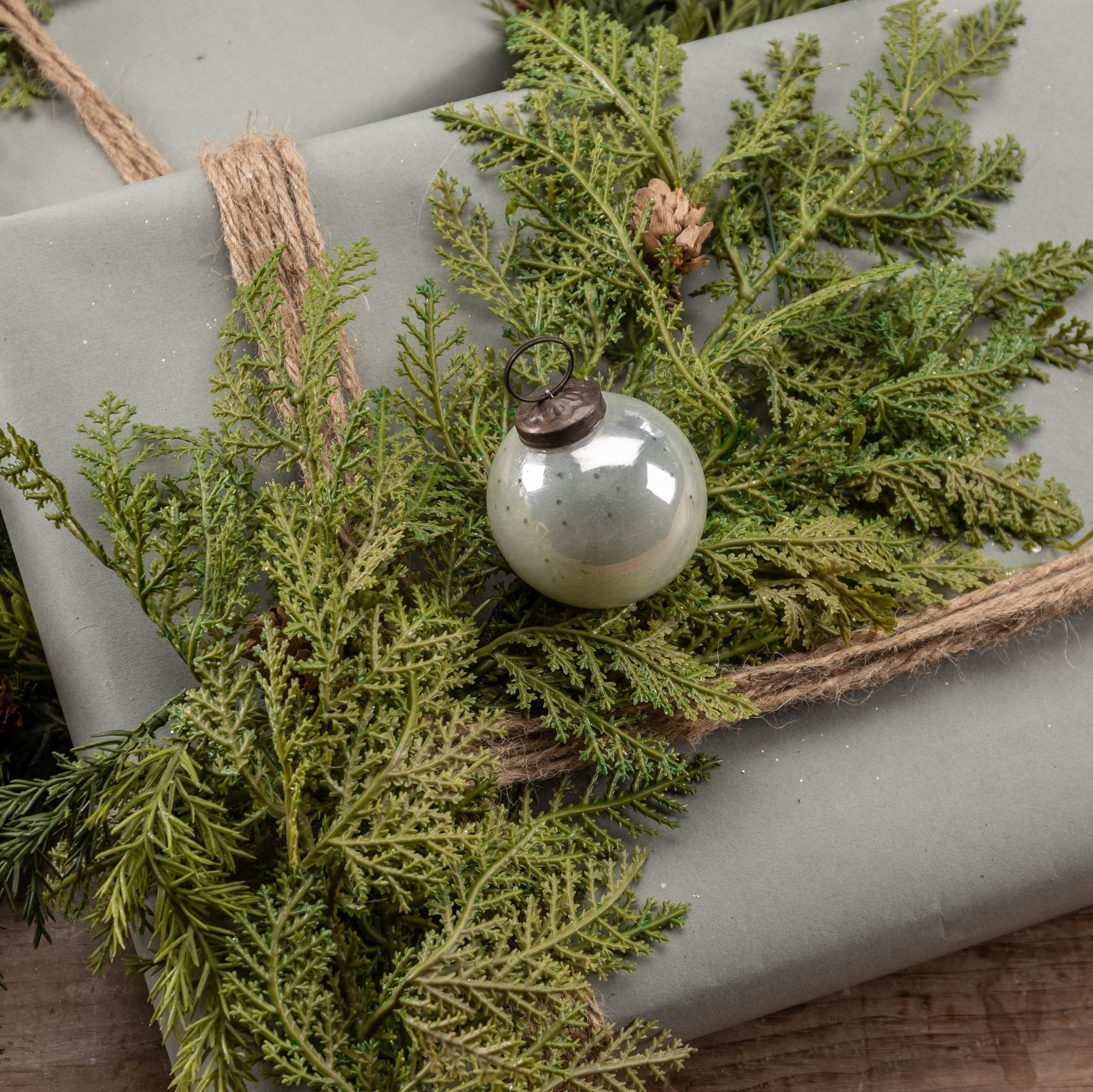 White Kugel Ornament, 2"