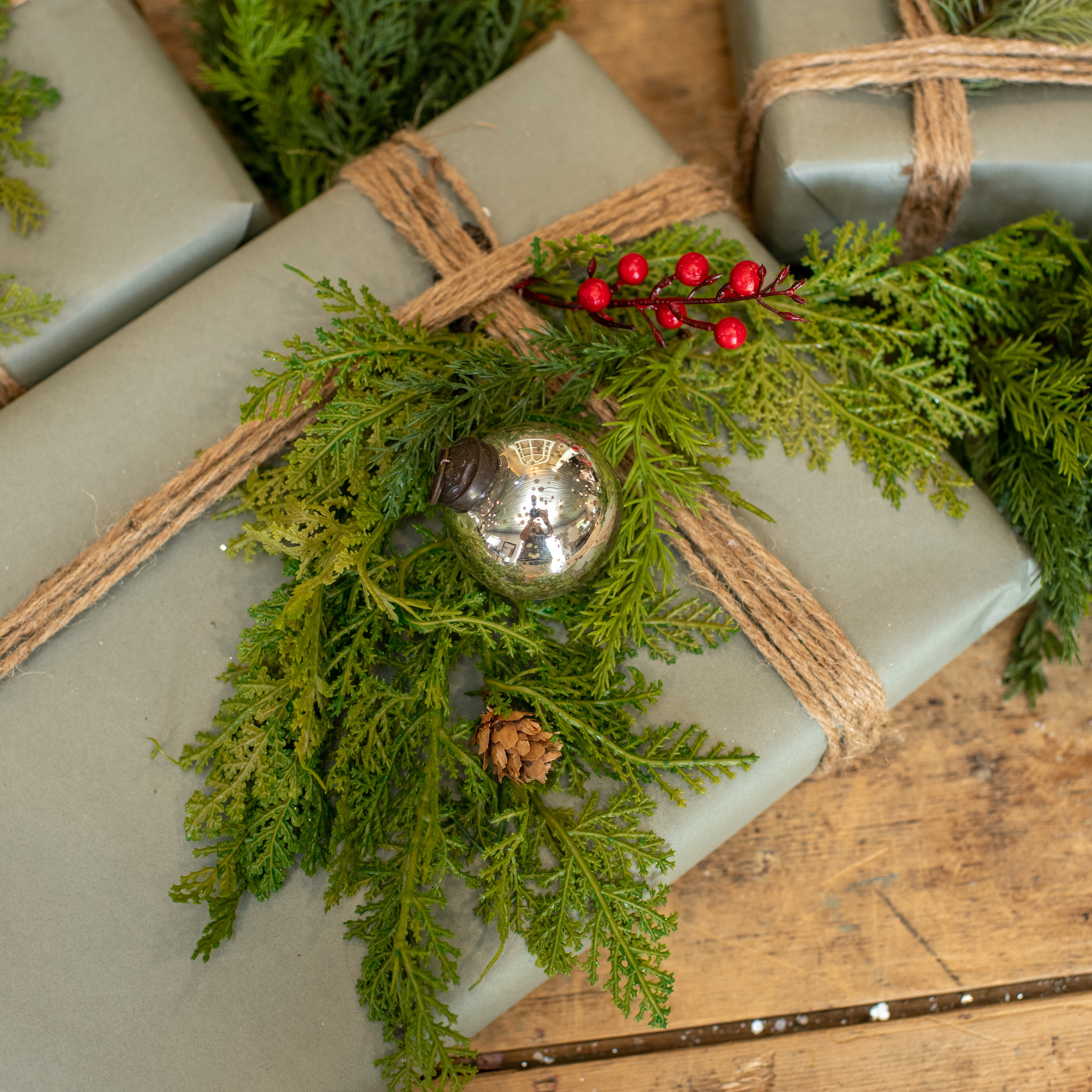Silver Kugel Ornament, 2", photo 3 of 3