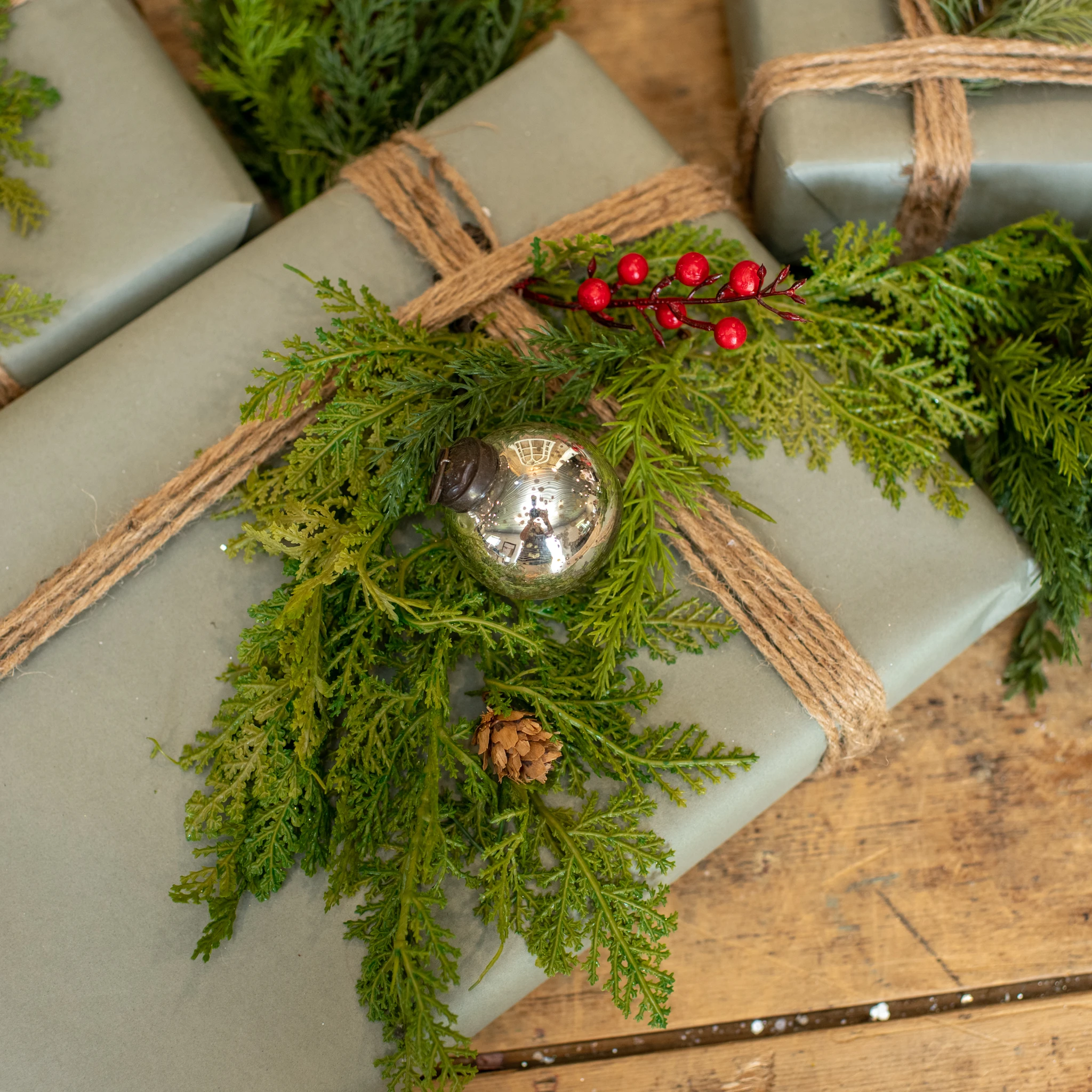 Silver Kugel Ornament, 2", photo 3 of 3