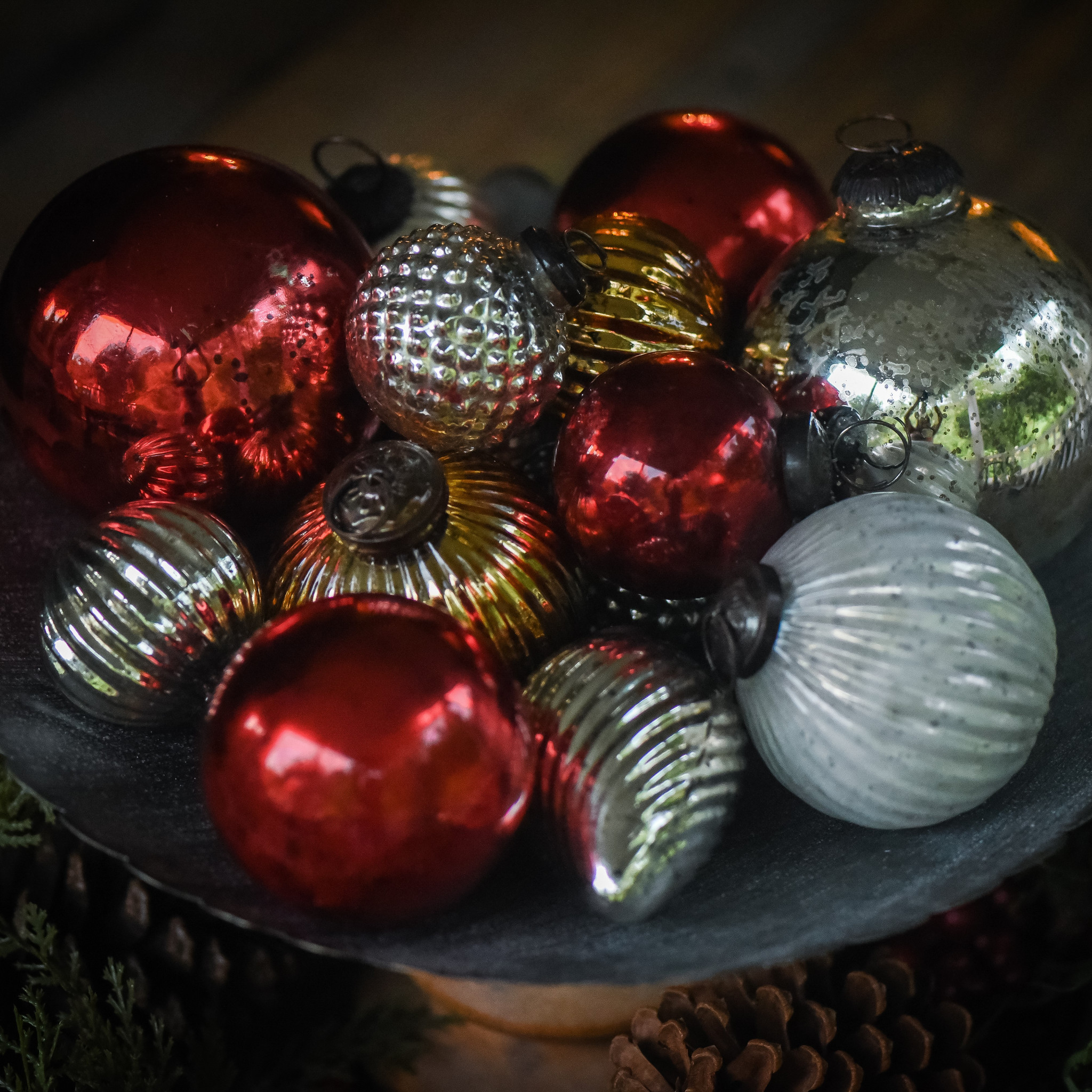 Red Kugel Ornament, 3", photo 6 of 6