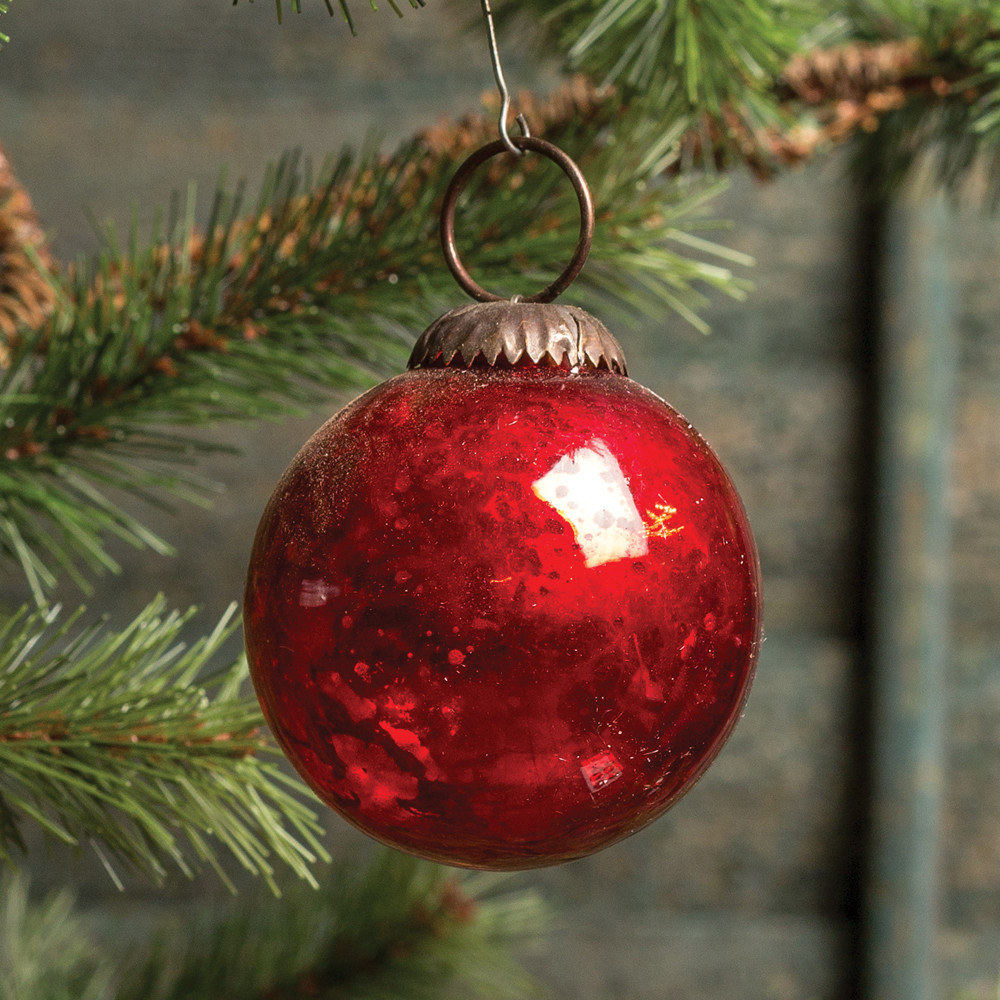 Red Kugel Ornament, 2", photo 6 of 6